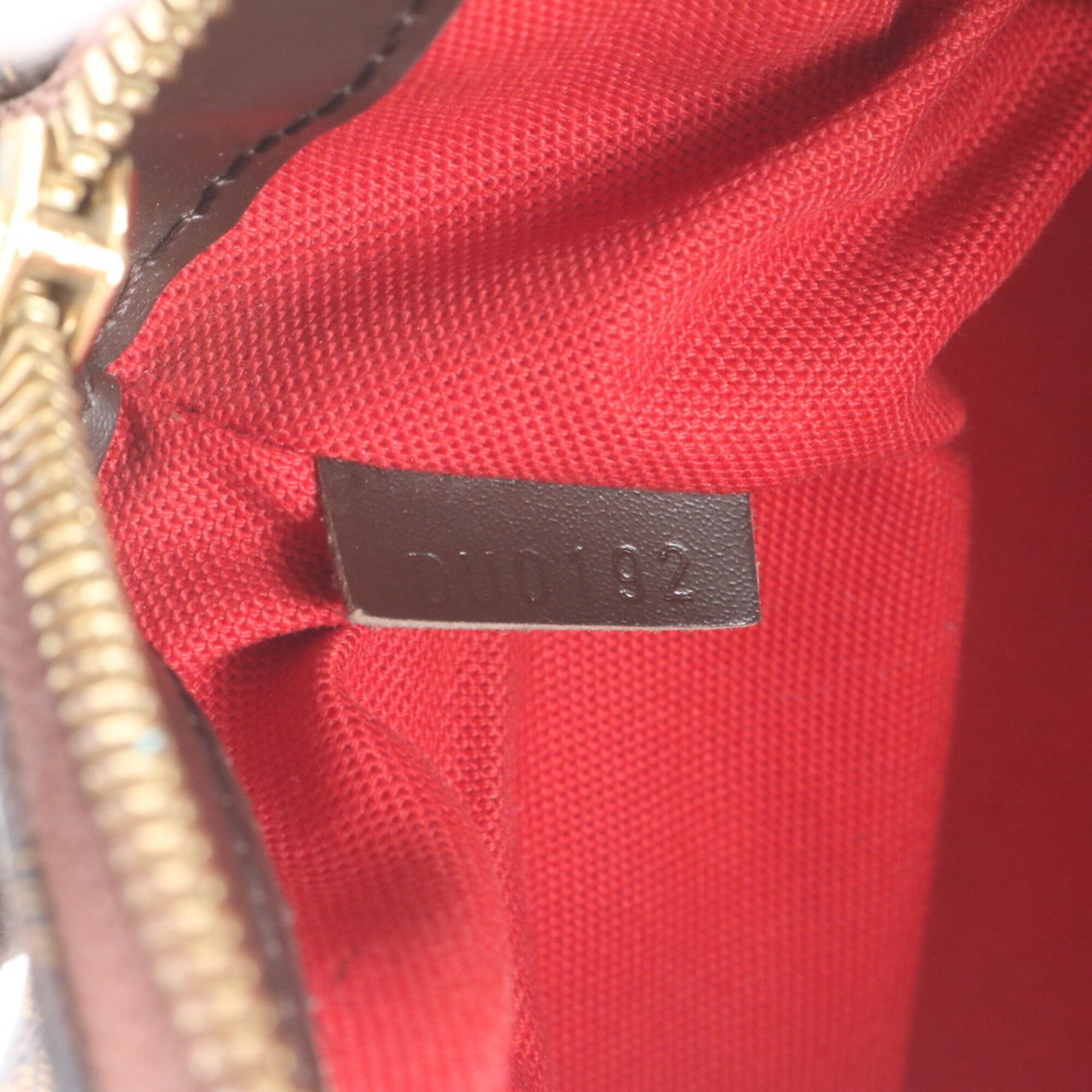 Louis Vuitton Ebene Leather Coated Canvas Handbag Shoulder Bag Tote Bag (Pre-Owned)