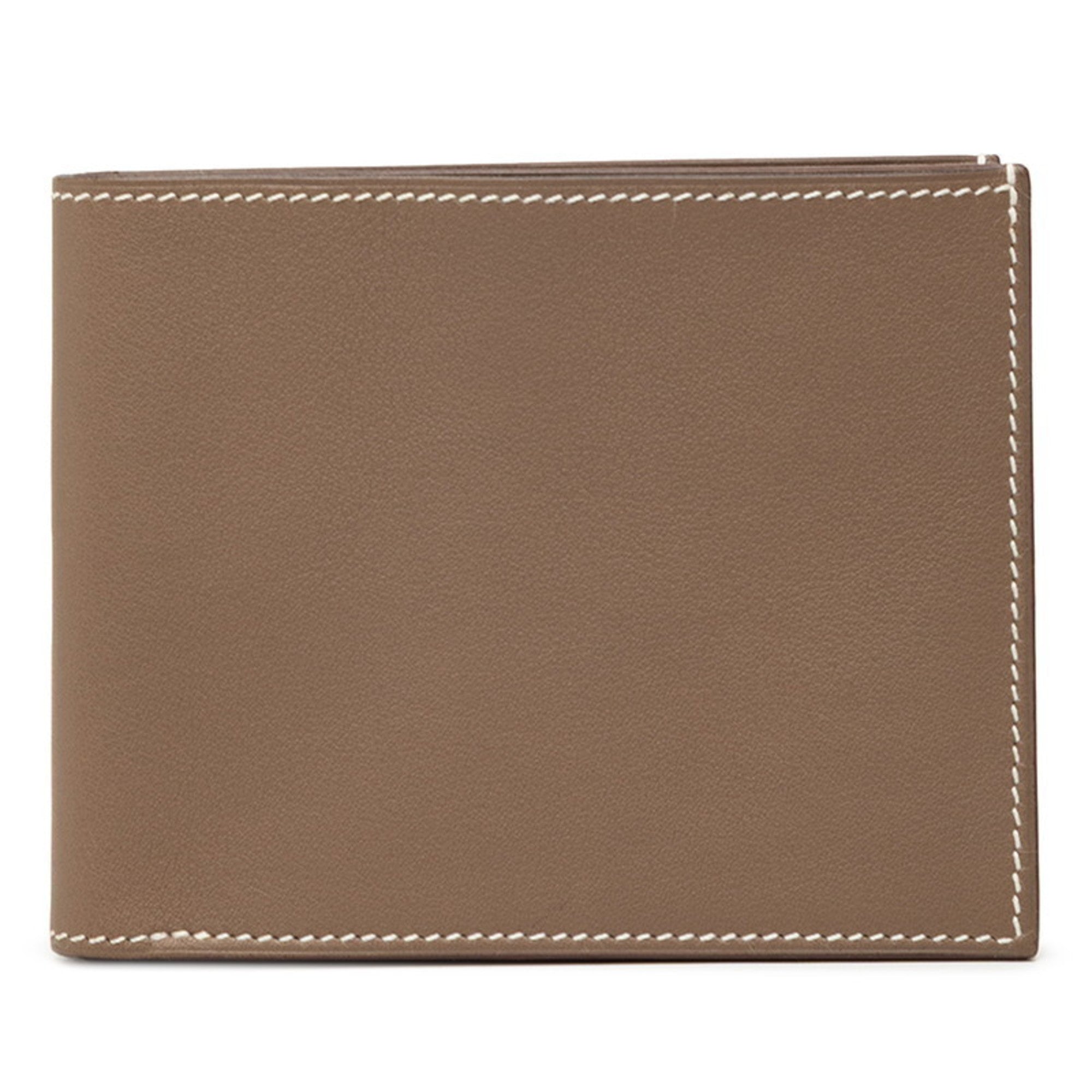Hermes Etoupe Gray Swift Leather Bill Wallet (Bi-Fold) (Pre-Owned)