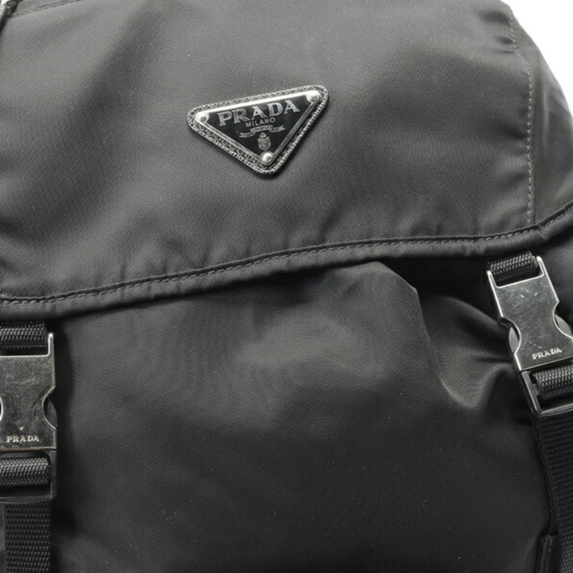 Prada Black Nylon Backpack (Pre-Owned)