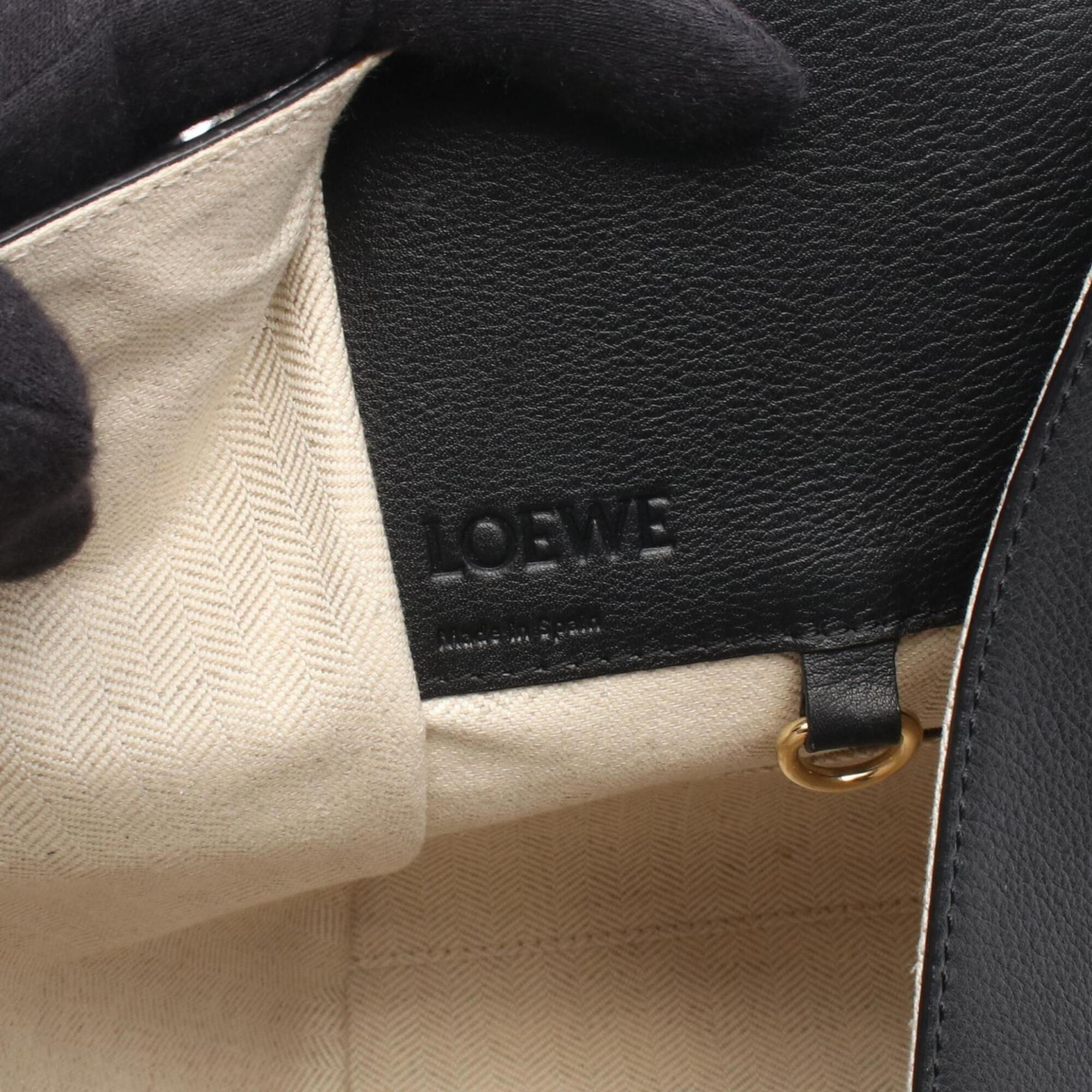 Loewe Beige Black Brown Leather Handbag (Pre-Owned)