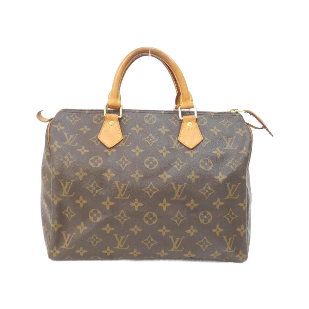 Louis Vuitton Monogram Marron Coated Canvas Boston Bag (Pre-Owned)