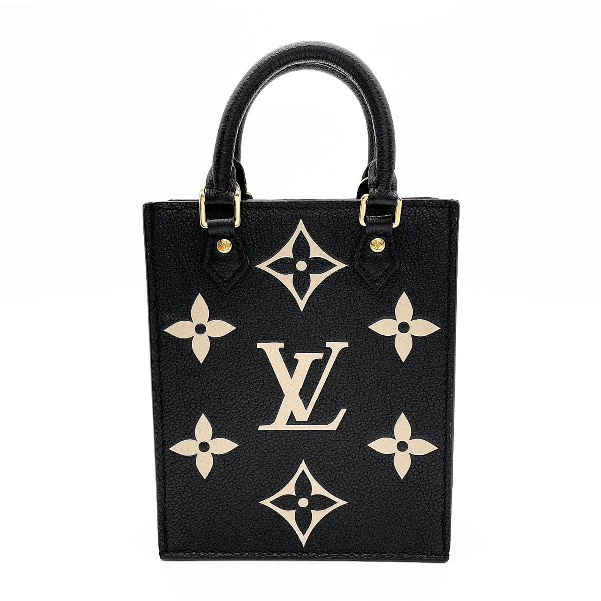 Louis Vuitton Monogram Empreinte Black Leather Metal Shoulder Bag (Pre-Owned)
