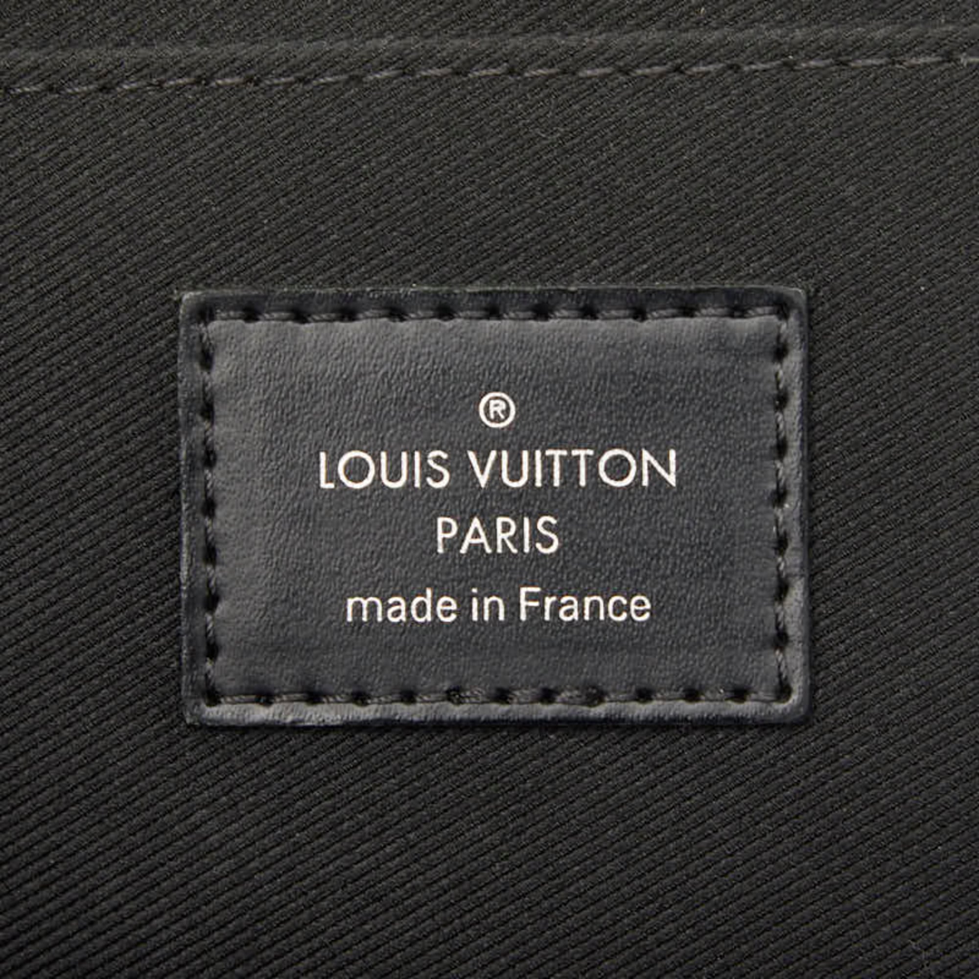 Louis Vuitton Black Gray Pvc Clutch Bag Pochette (Pre-Owned)