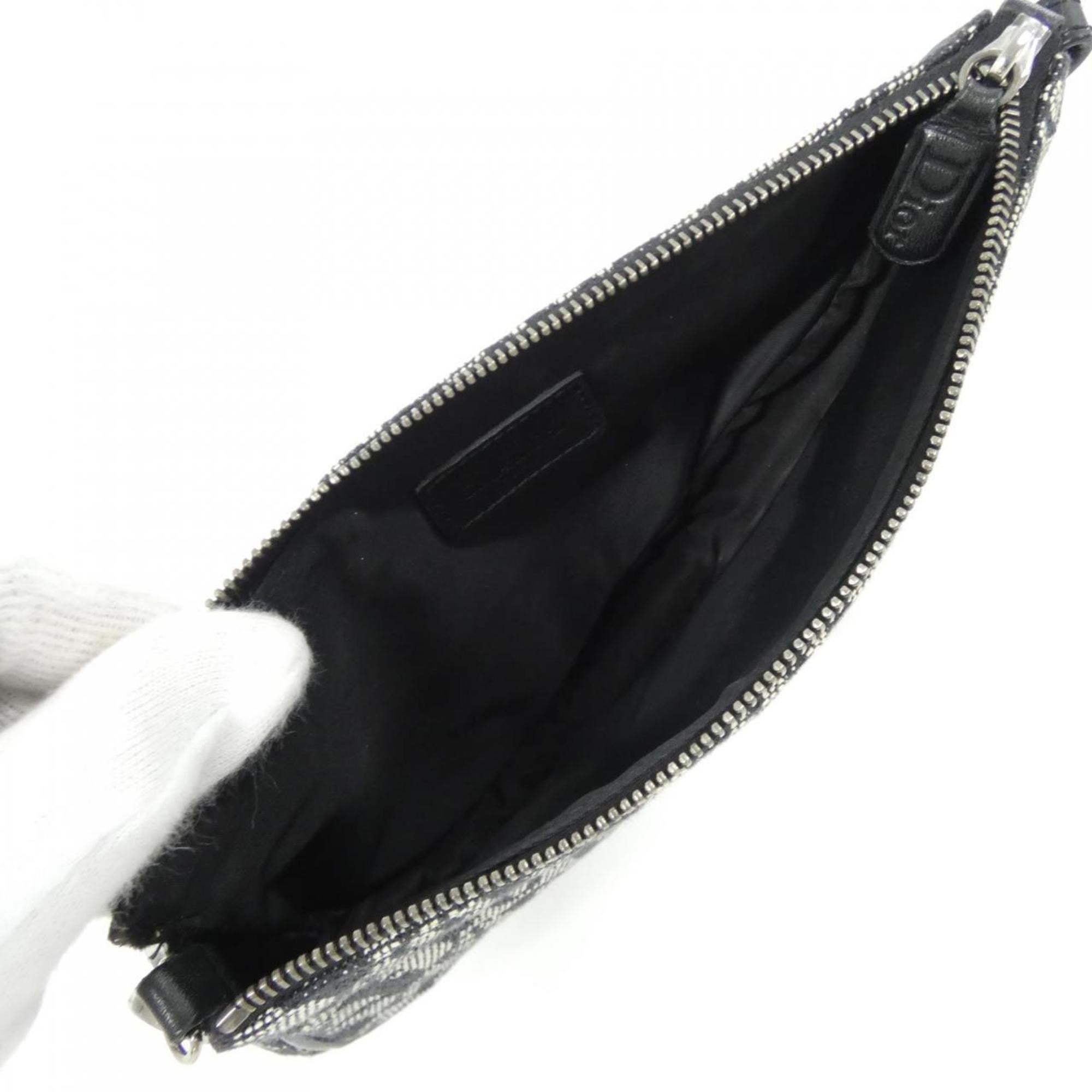 Christian Dior Black Canvas Shoulder Bag (Pre-Owned)