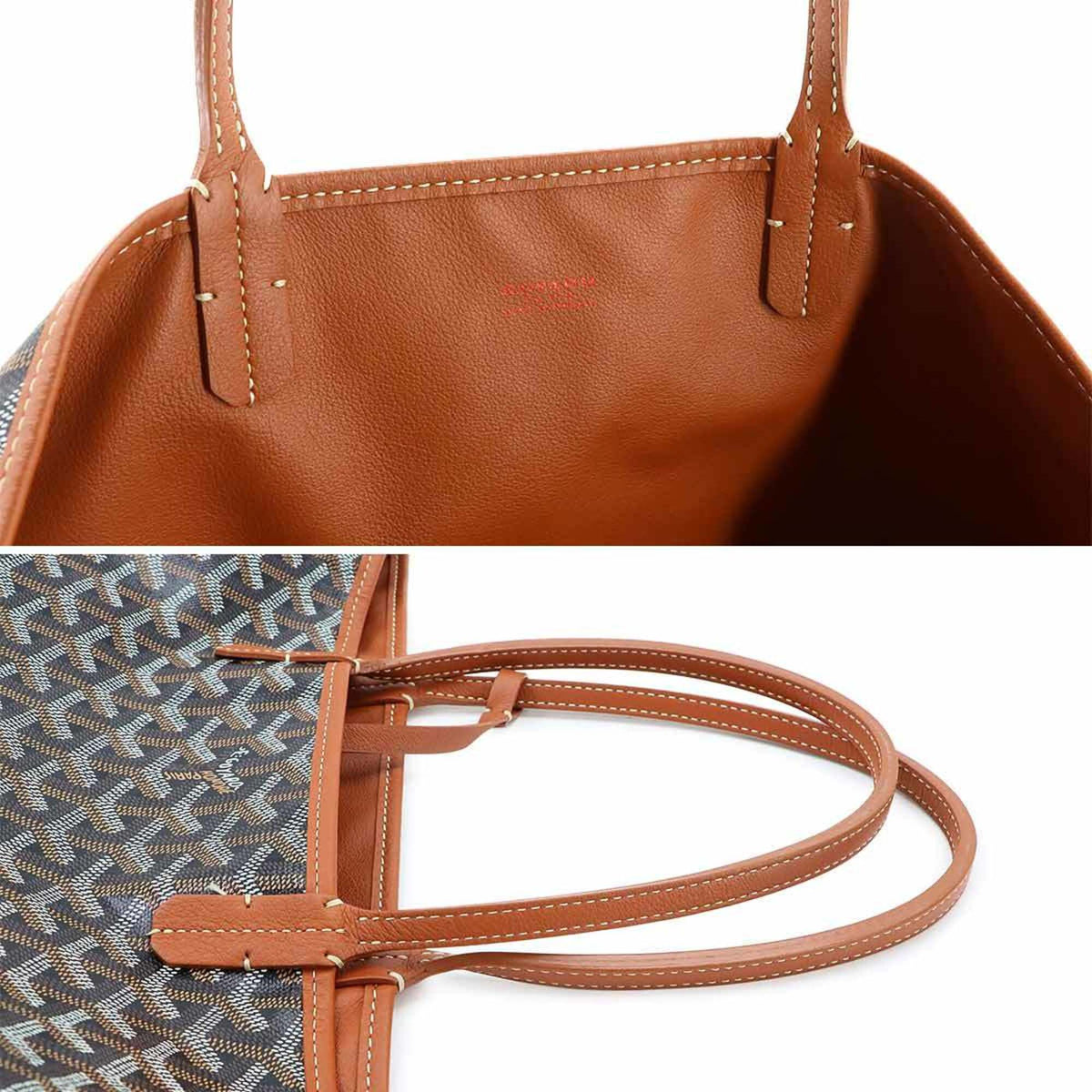 Goyard Black Brown Pvc Leather Handbag Tote Bag (Pre-Owned)