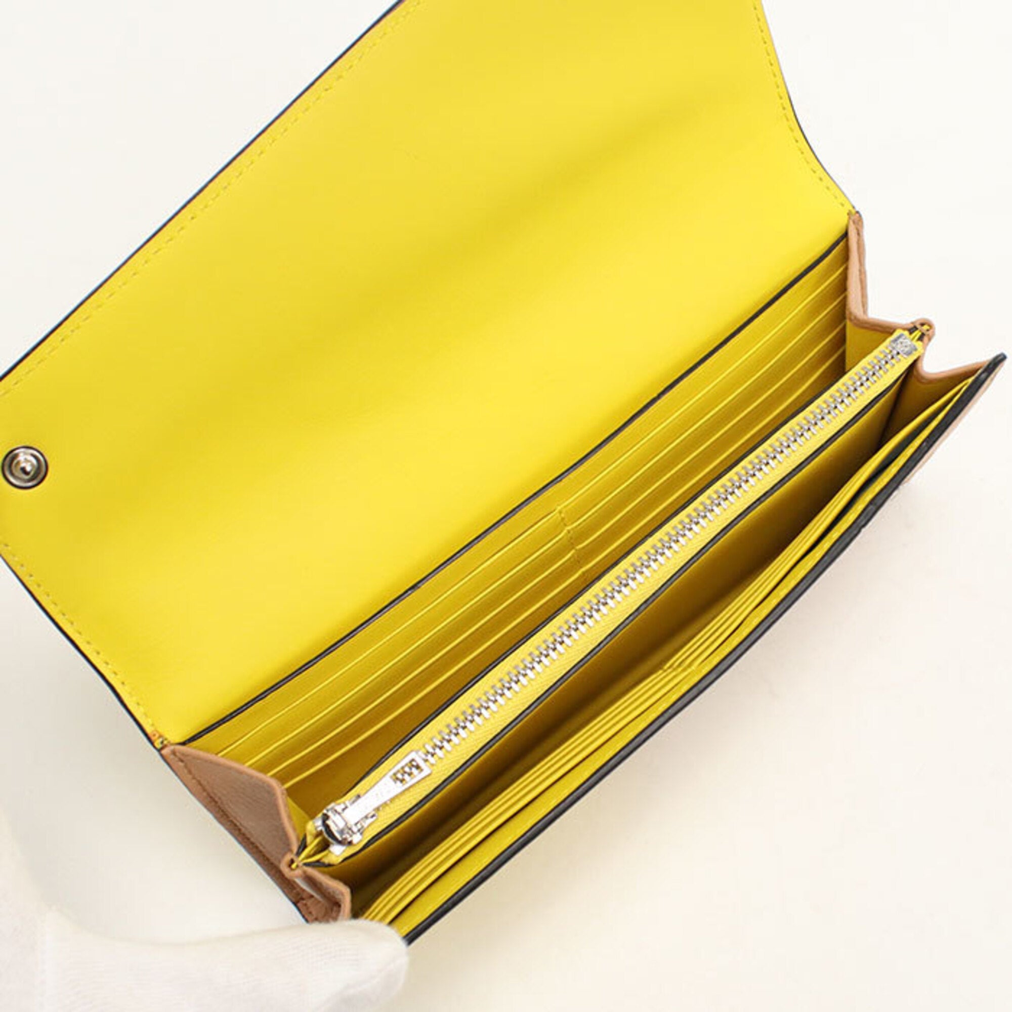 Loewe Yellow Leather Long Wallet (Bi-Fold) (Pre-Owned)