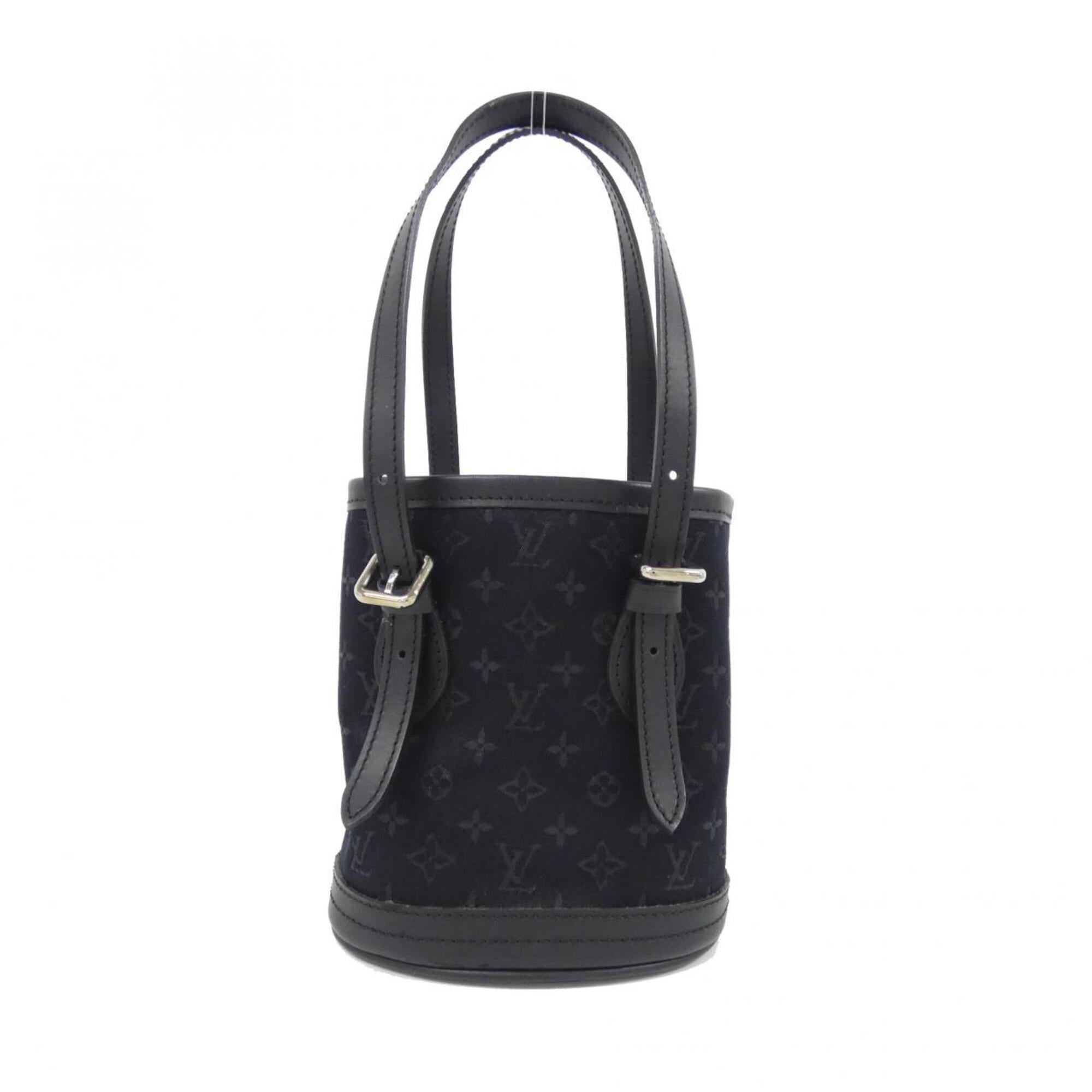 Louis Vuitton Black Satin Handbag (Pre-Owned)