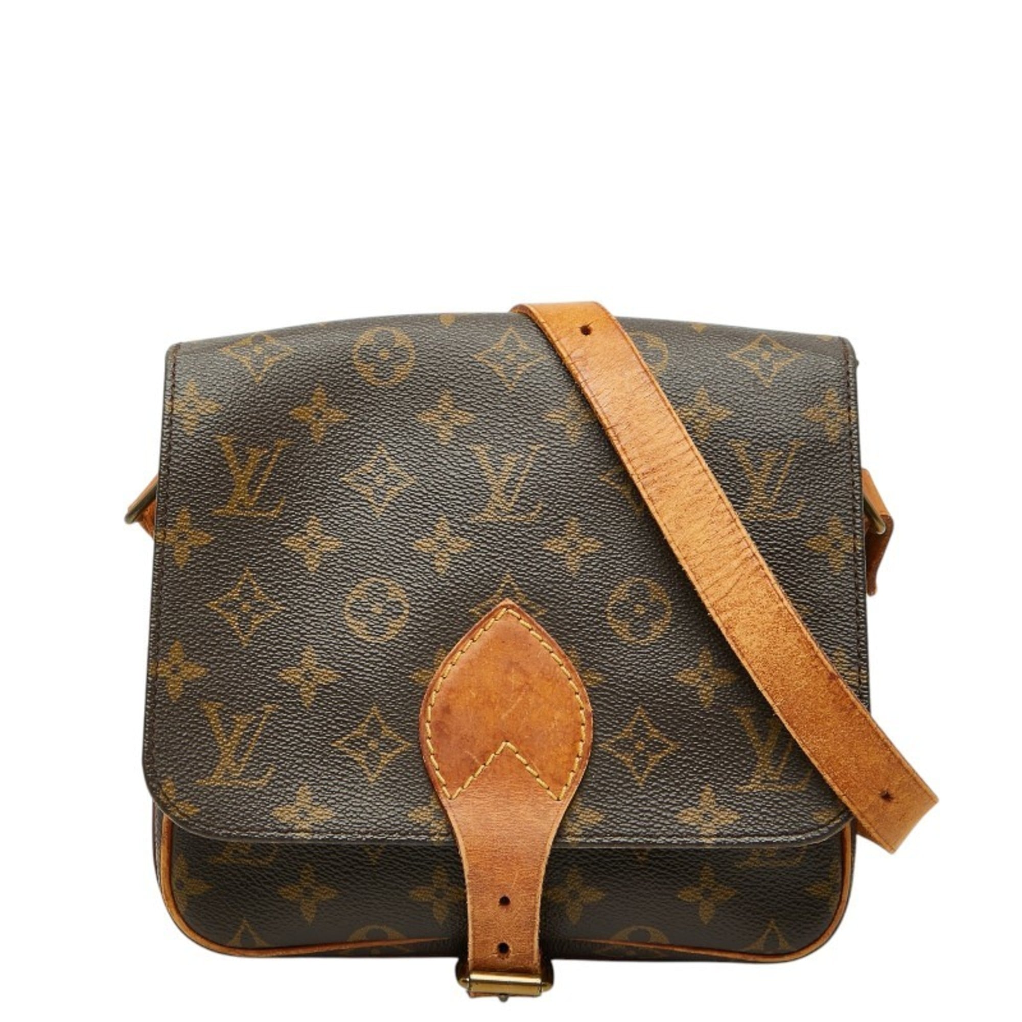 Louis Vuitton Brown Pvc Leather Shoulder Bag (Pre-Owned)