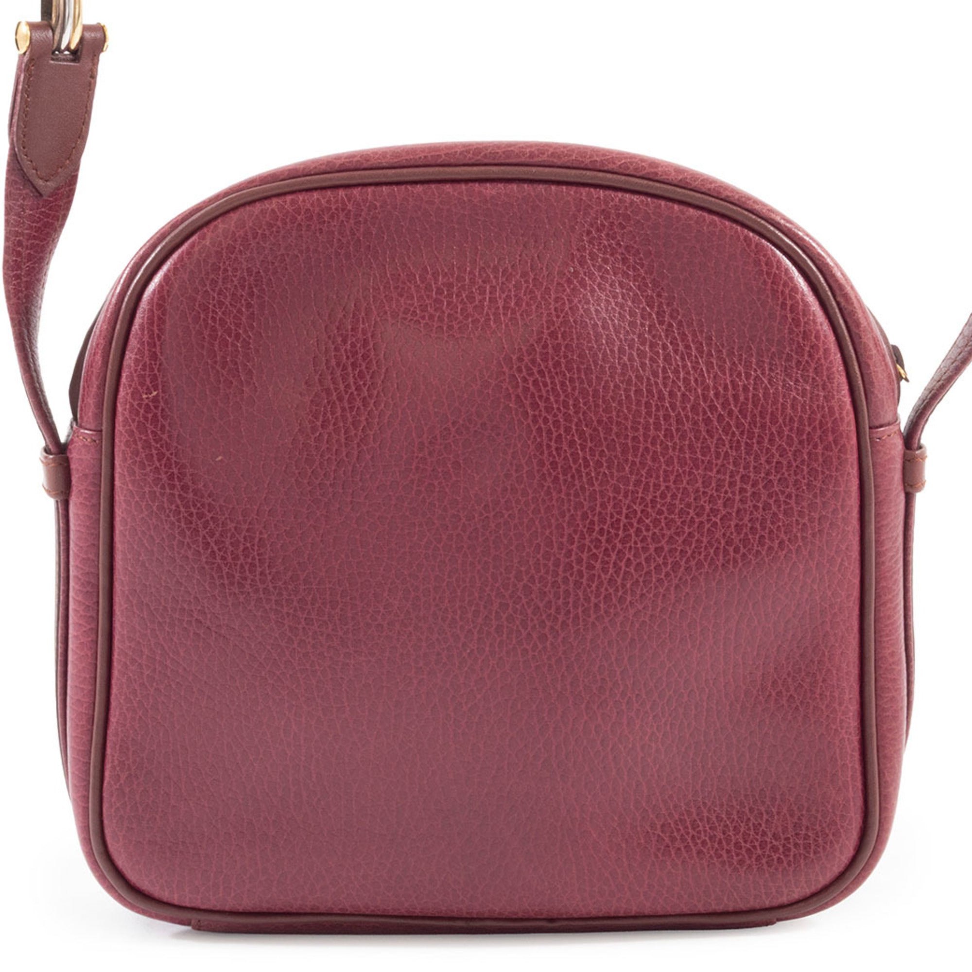 Cartier Must Bordeaux Leather Pochette Shoulder Bag (Pre-Owned)