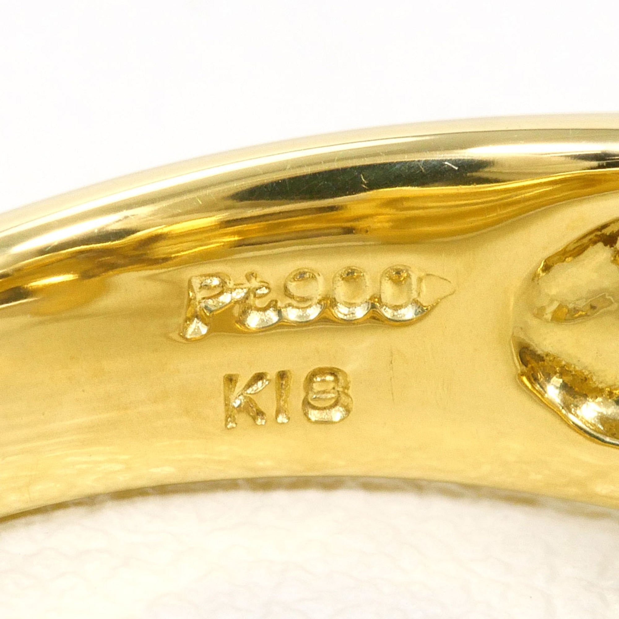 Unbranded Platinum Yellow Gold Yellow Gold (18K) Platinum 900 Band Ring (Pre-Owned)
