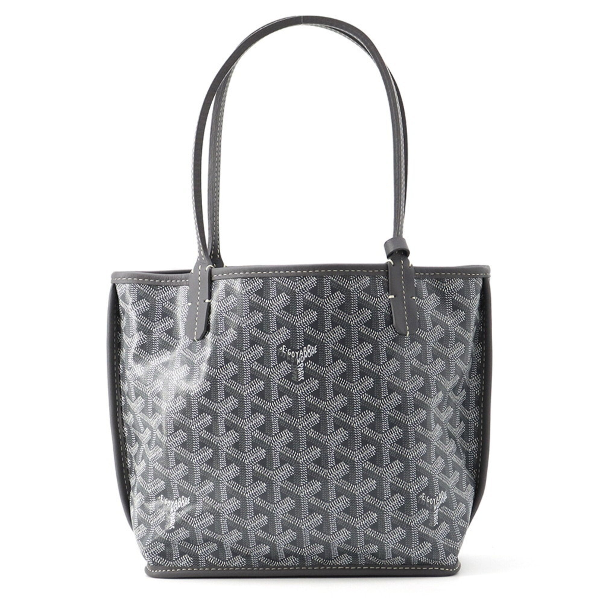 Goyard Gray Pvc Leather Handbag Pouch Tote Bag (Pre-Owned)
