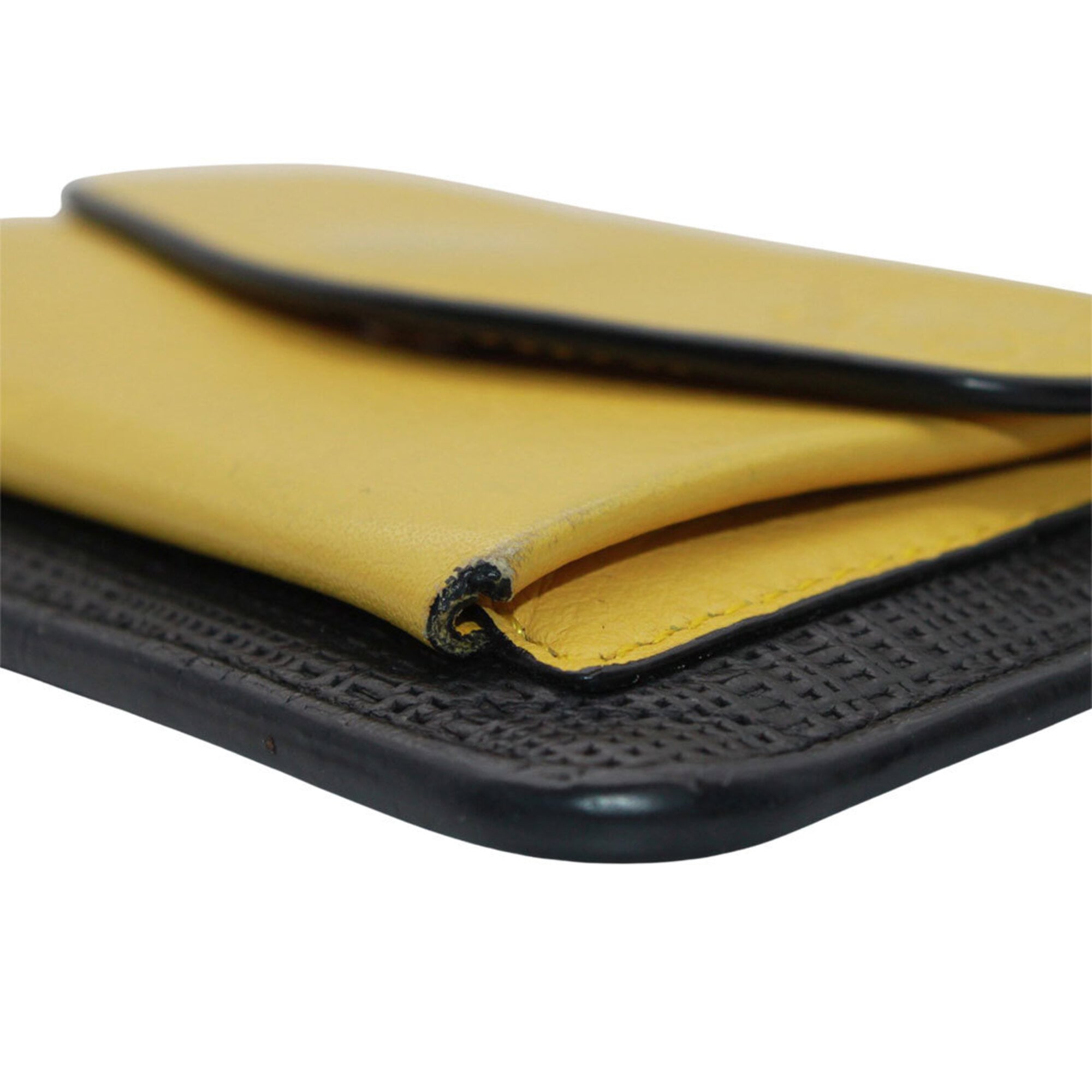 Loewe Yellow Leather Coin Purse/Coin Case (Pre-Owned)