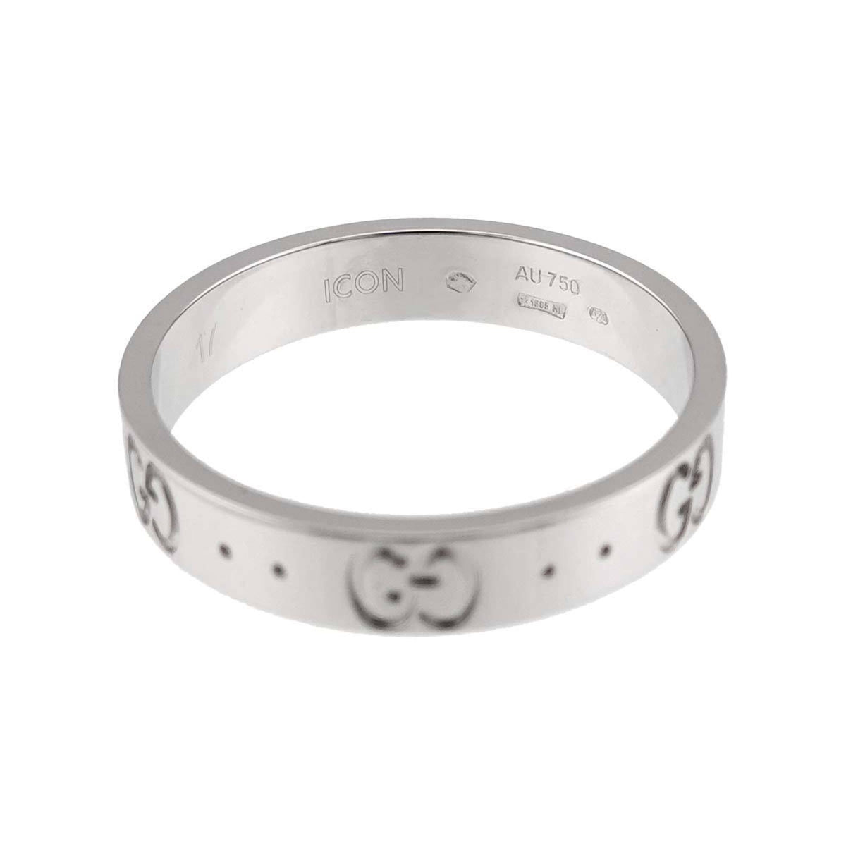 Gucci White Gold (18K) Band Ring (Pre-Owned)