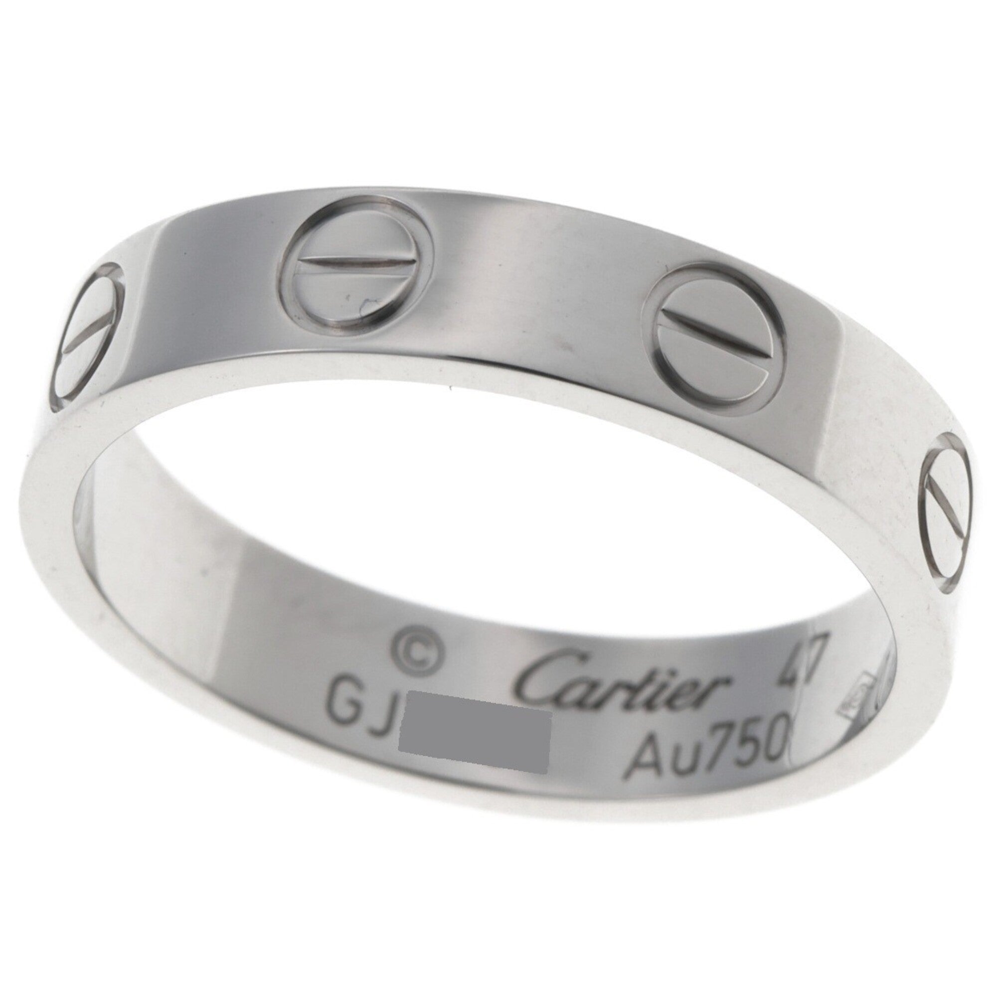 Cartier White Gold White Gold (18K) Band Ring (Pre-Owned)