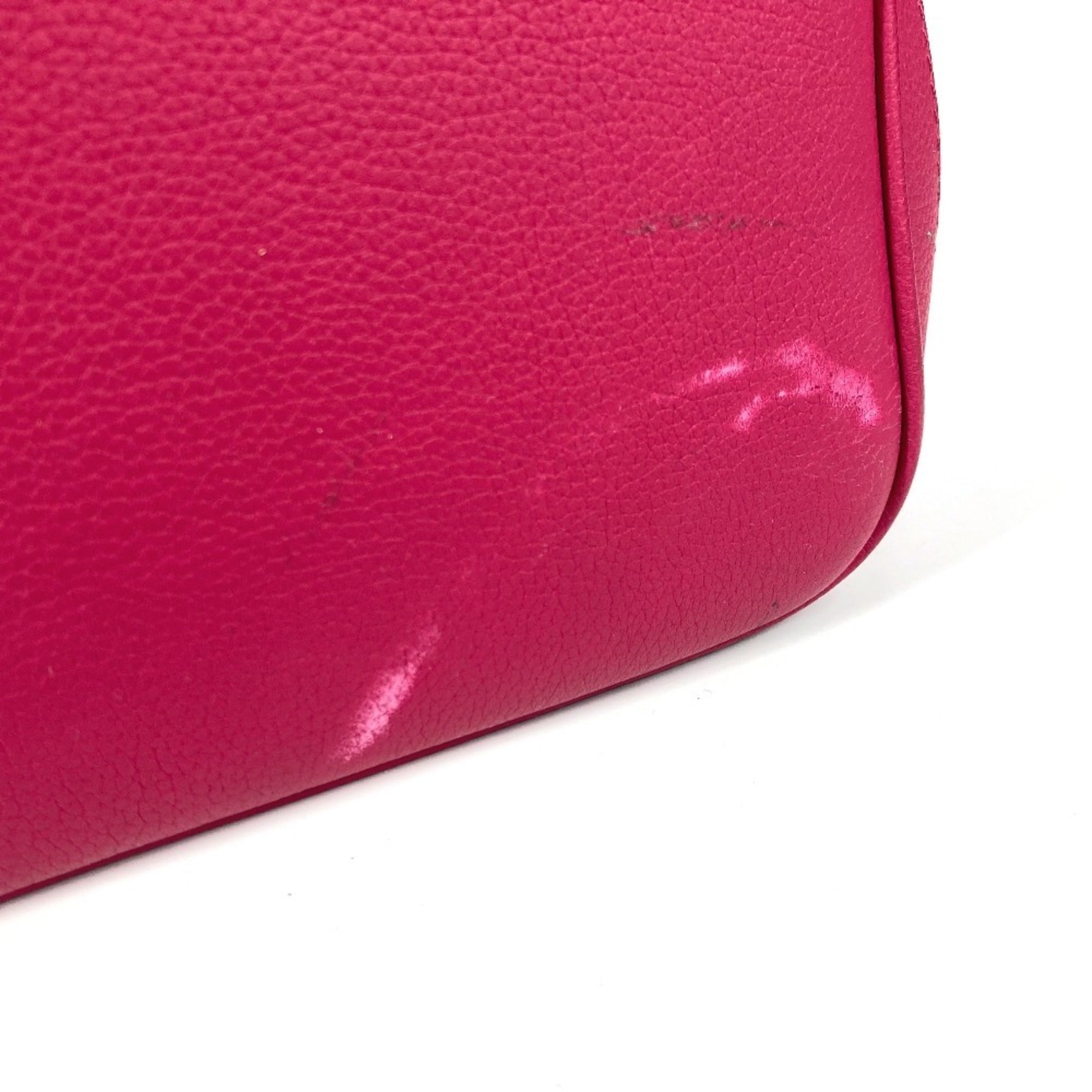 Louis Vuitton Pink Leather Nylon Shoulder Bag Tote Bag (Pre-Owned)