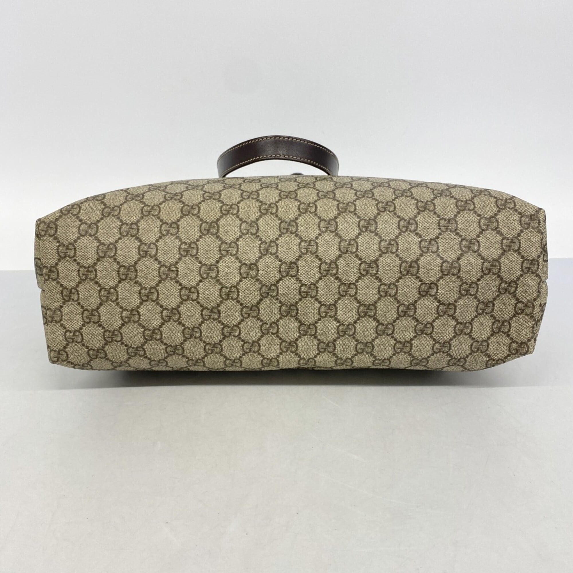 Gucci Beige Brown Pvc Tote Bag (Pre-Owned)