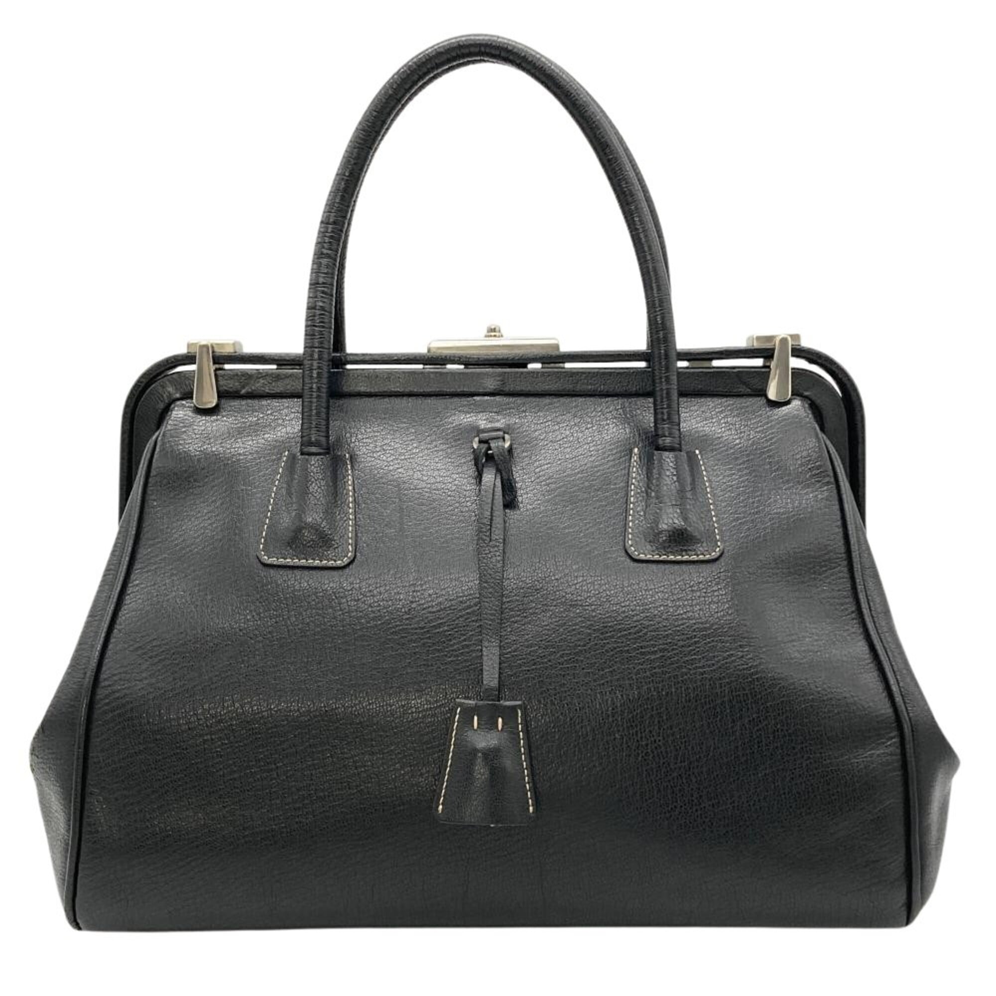 Prada Black Leather Handbag (Pre-Owned)