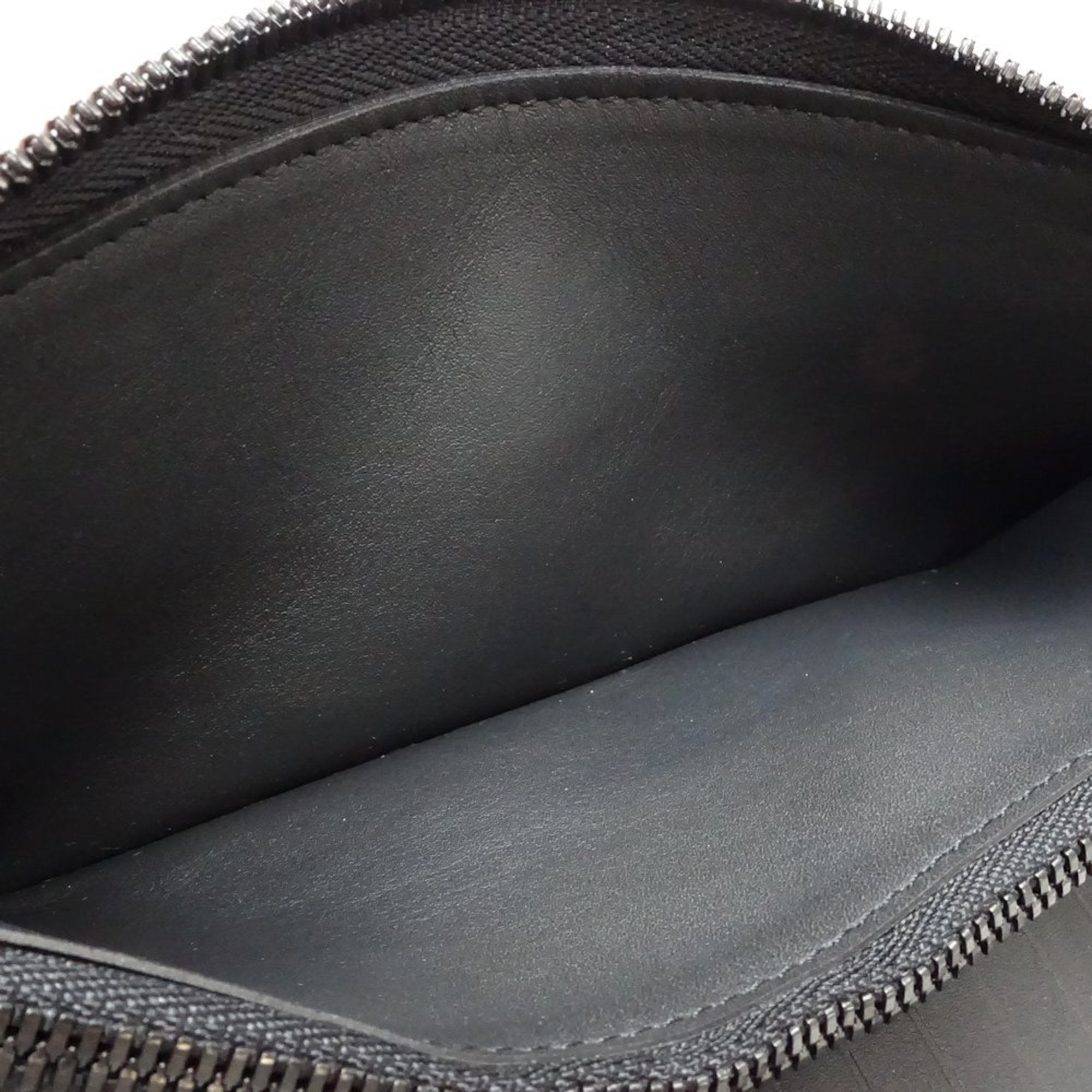 Louis Vuitton Noir Leather Long Wallet (Bi-Fold) (Pre-Owned)