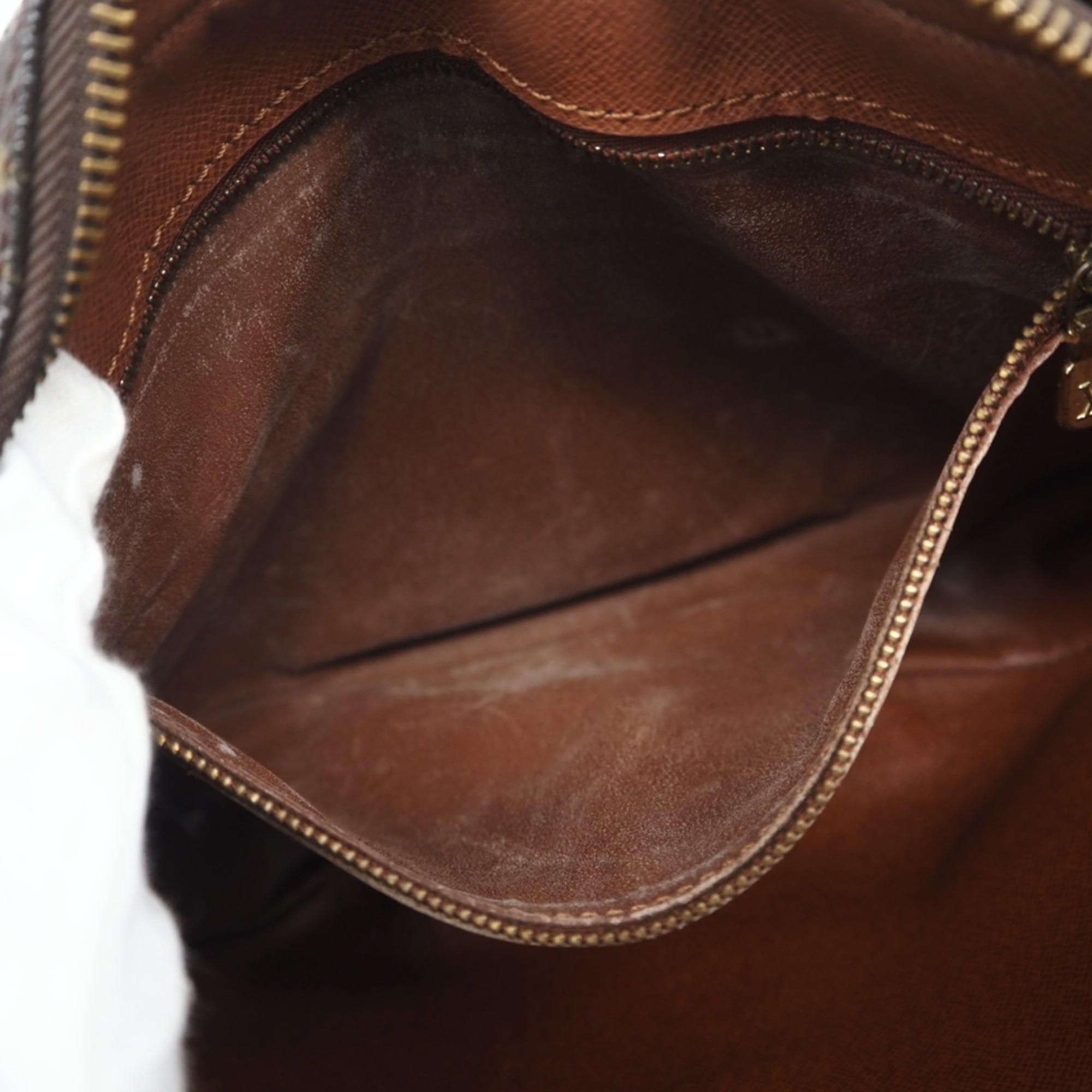 Louis Vuitton Brown Coated Canvas Leather Shoulder Bag (Pre-Owned)