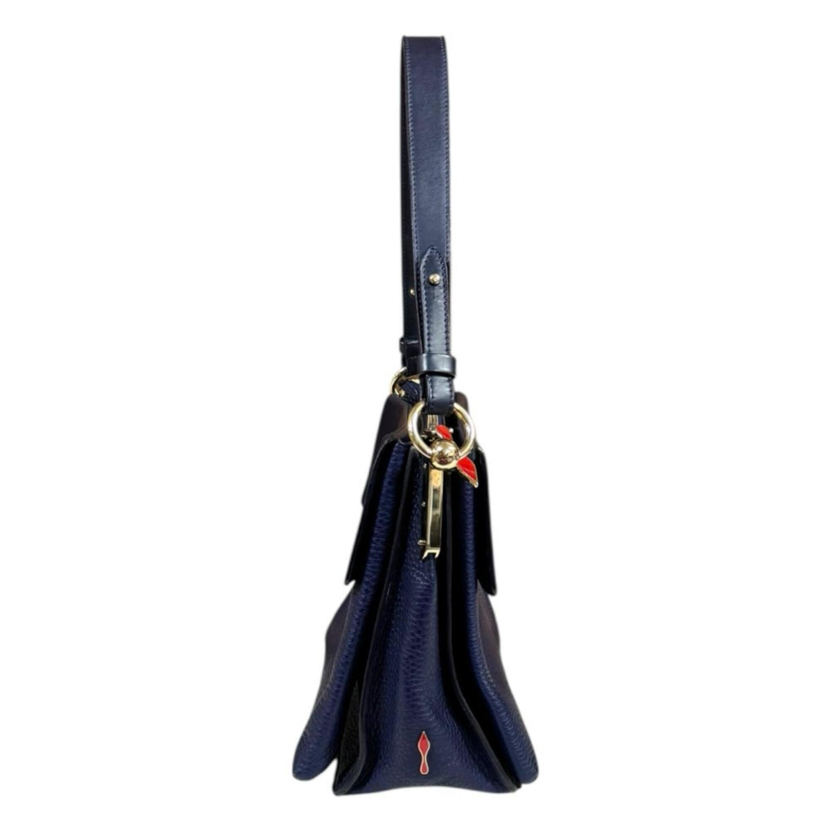 Christian Louboutin Navy Leather Shoulder Bag (Pre-Owned)