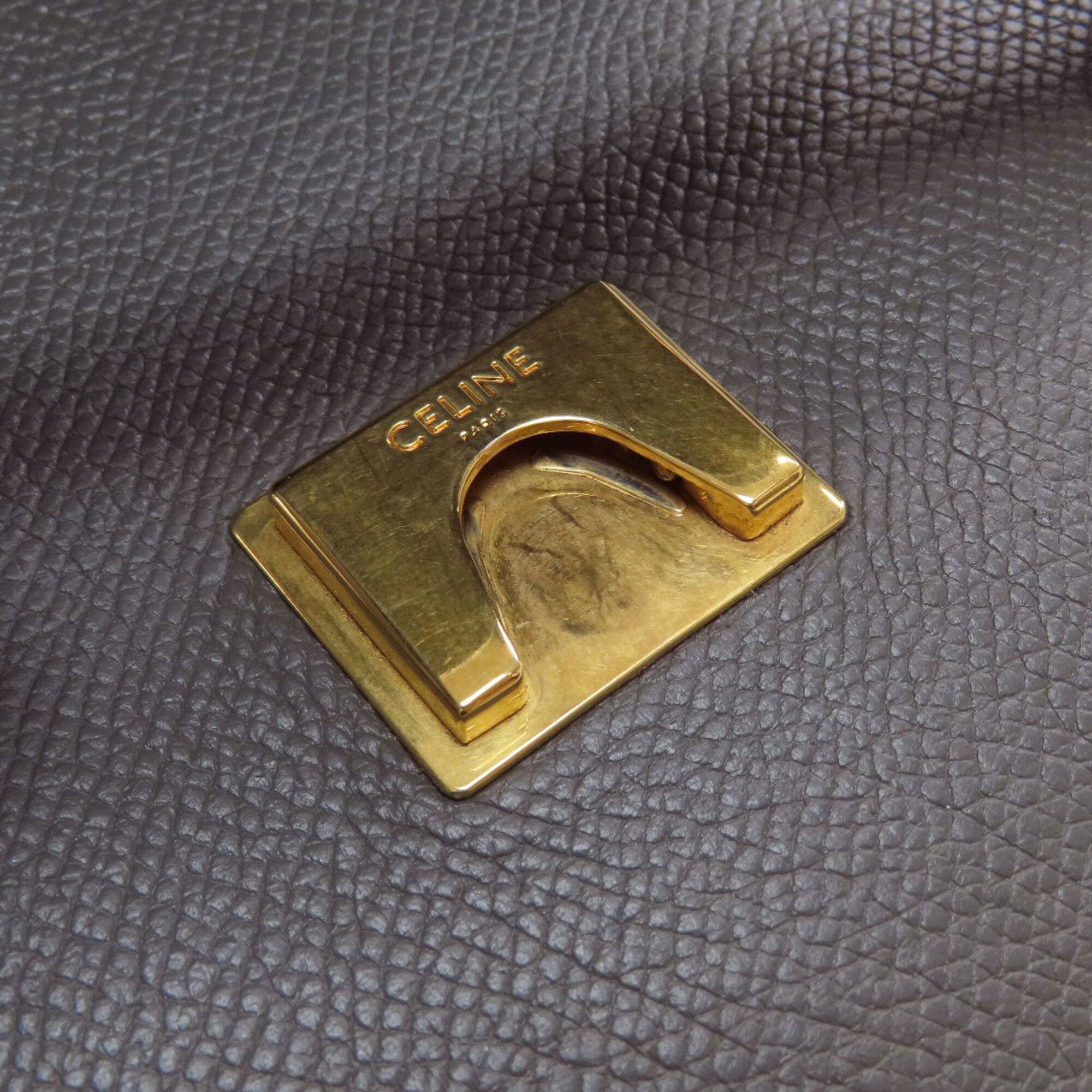 Celine Gray Leather Handbag (Pre-Owned)