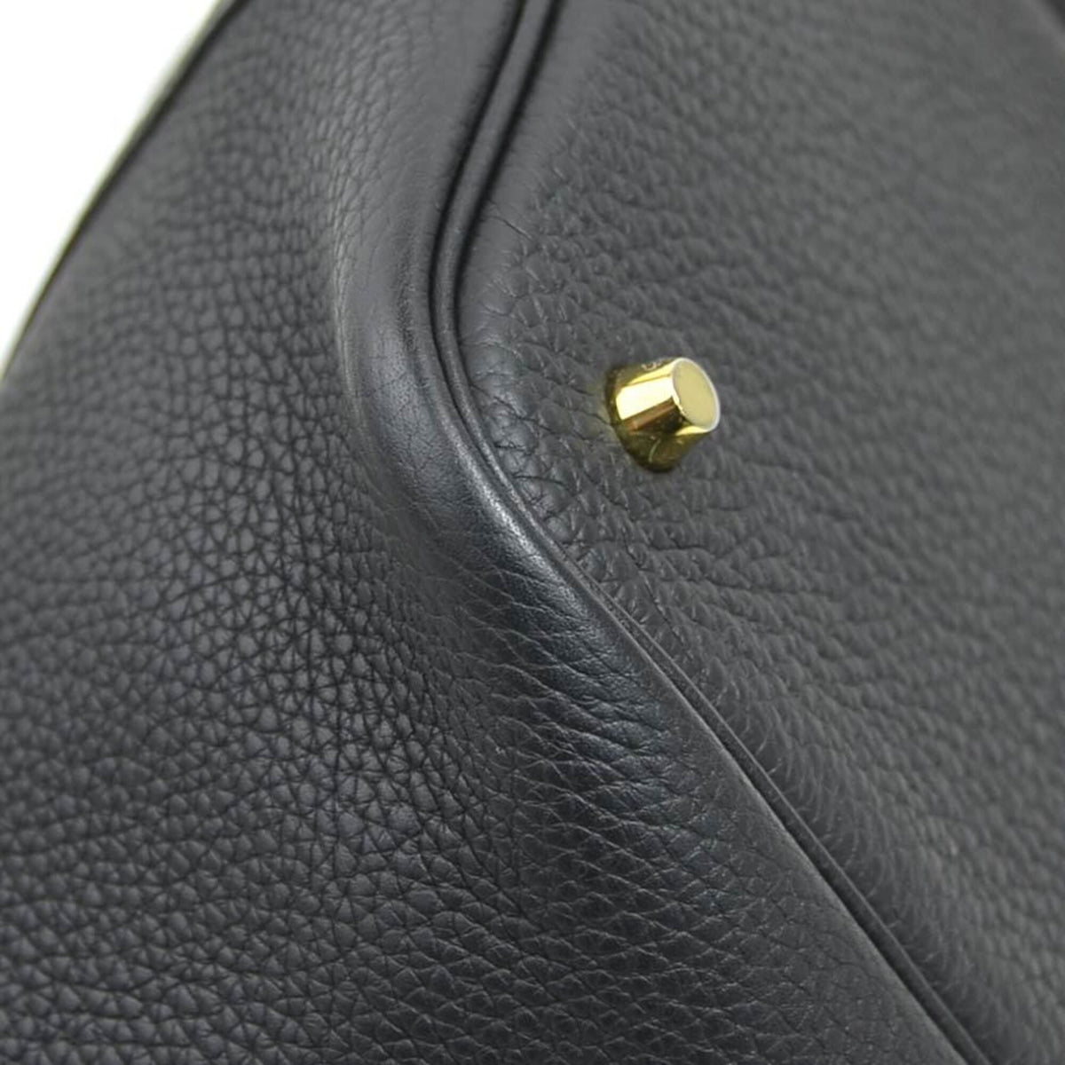Hermes Black Taurillon Clemence Leather Handbag (Pre-Owned)