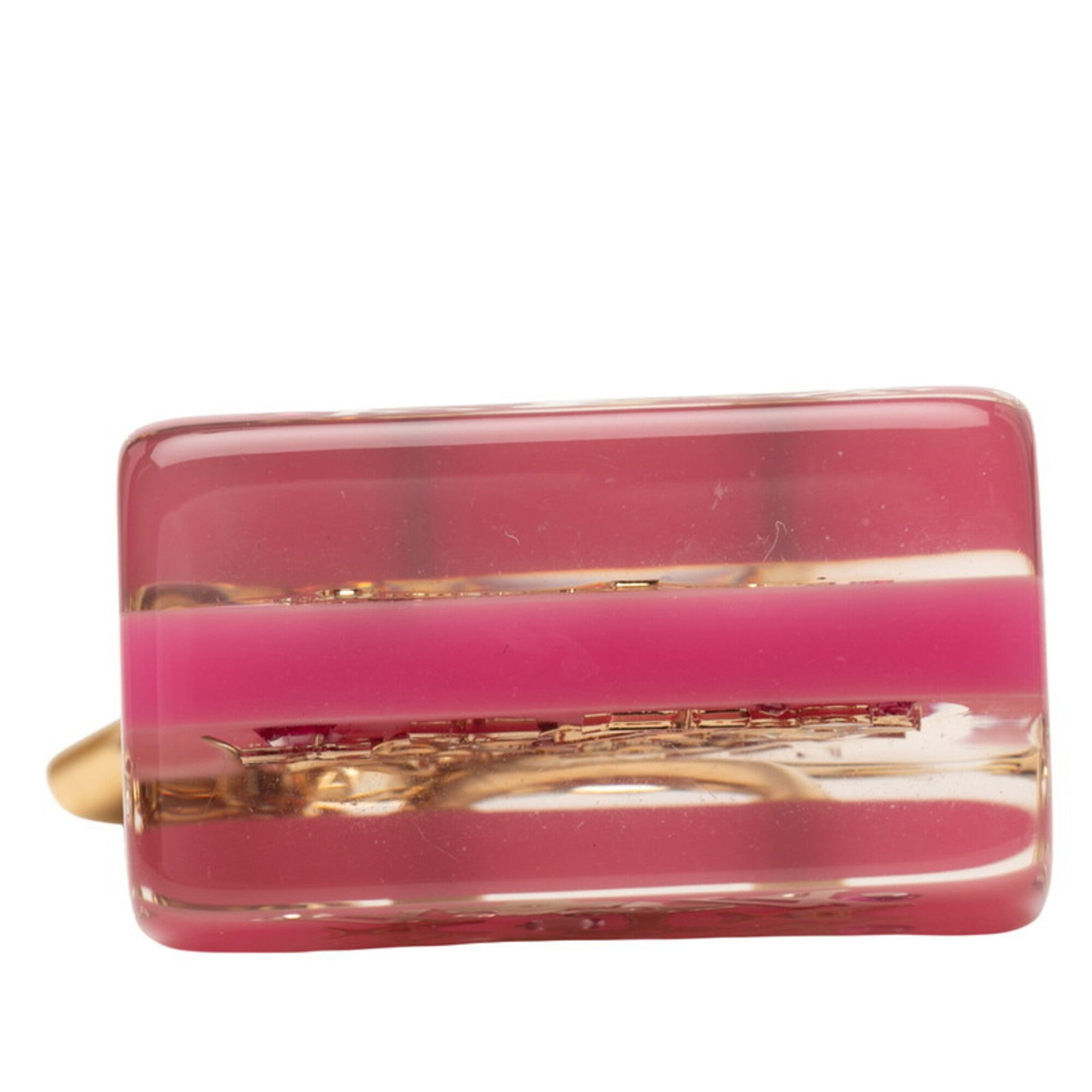 Louis Vuitton Gold Pink Plastic Handbag (Pre-Owned)