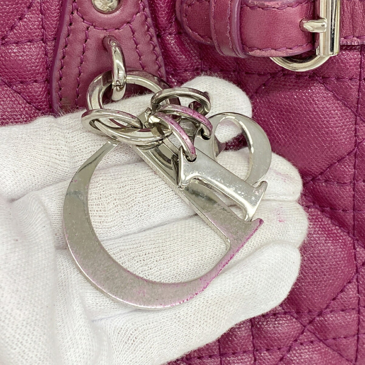Christian Dior Purple Pvc Tote Bag (Pre-Owned)