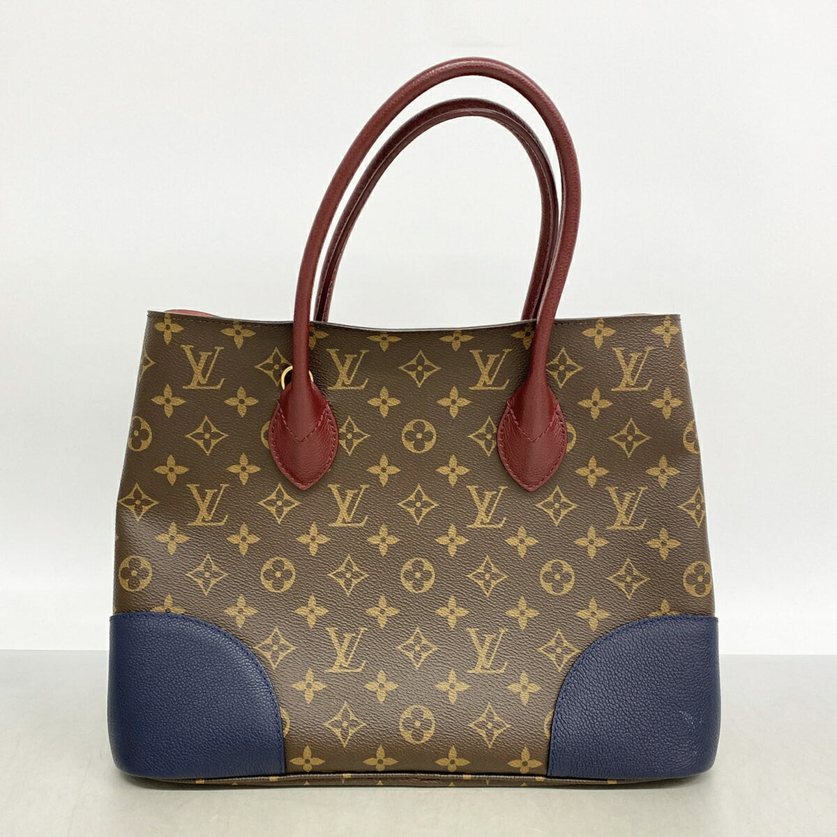 Louis Vuitton Brown Navy Tote Bag (Pre-Owned)