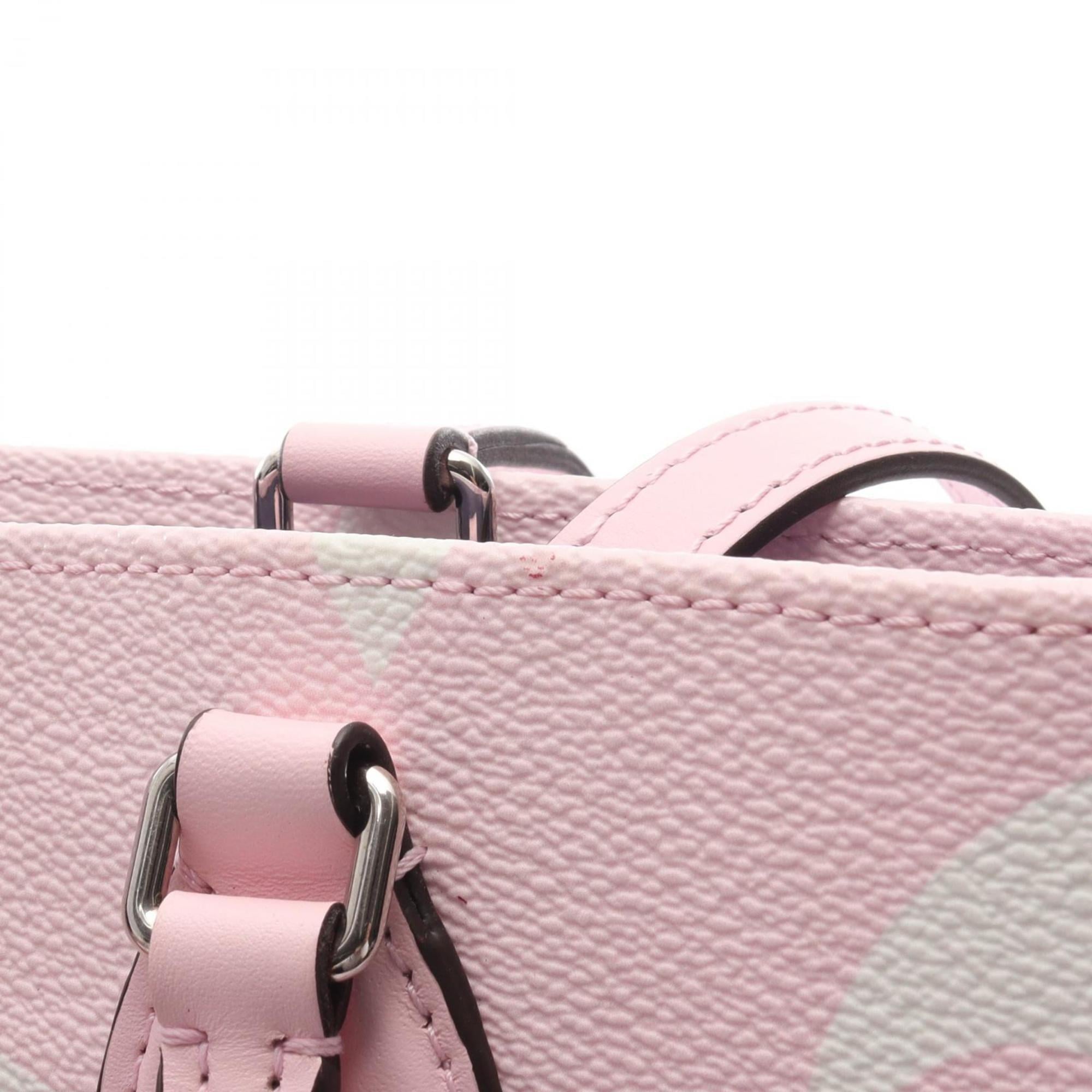 Louis Vuitton Multi-Color Pink Coated Canvas Leather Handbag Shoulder Bag (Pre-Owned)