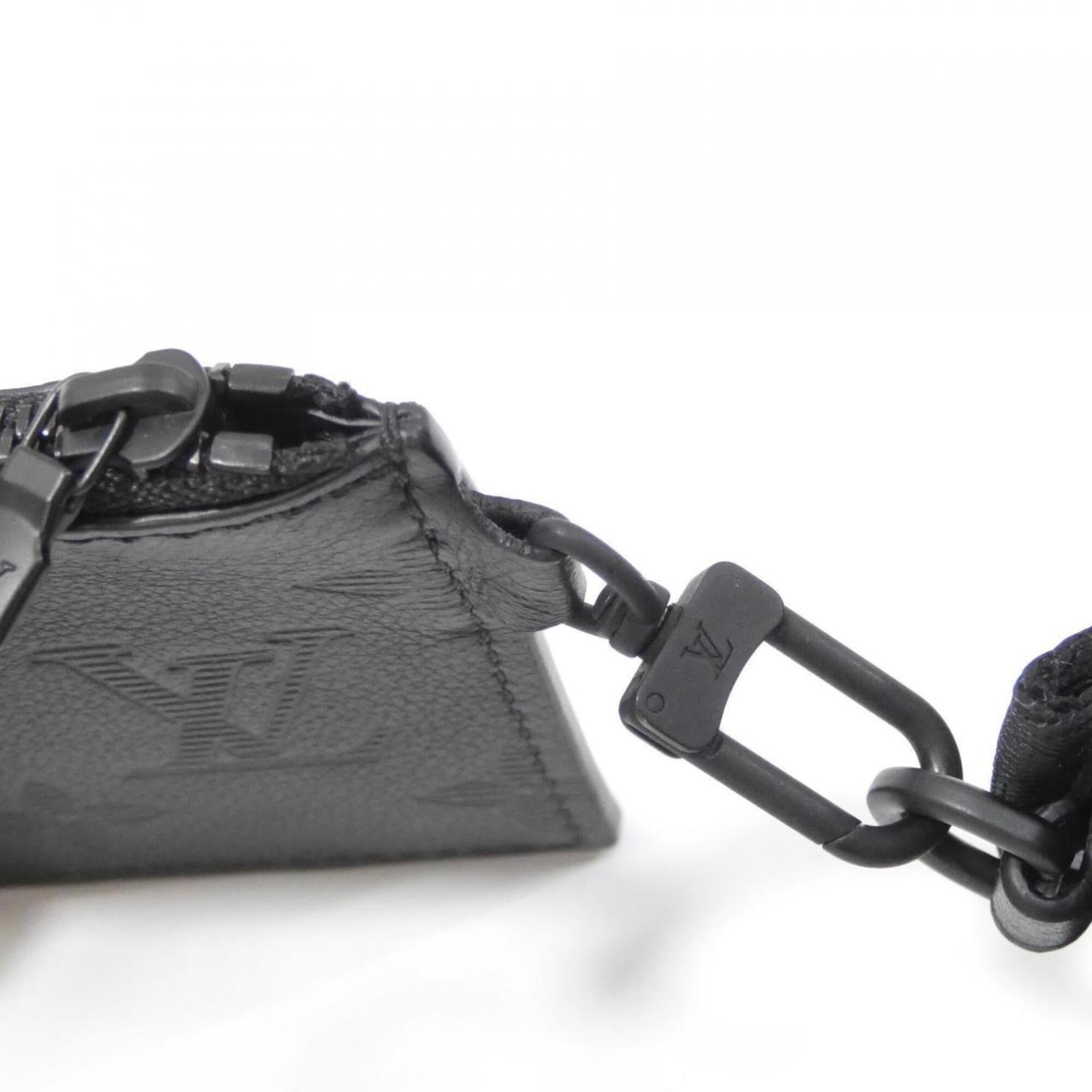 Louis Vuitton Monogram Shadow Black Monogram Shadow Shoulder Bag (Pre-Owned)