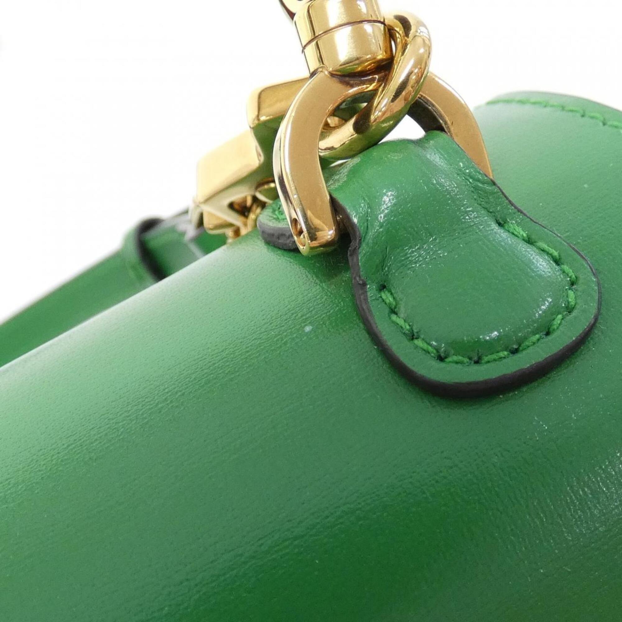 Gucci Green Leather Handbag (Pre-Owned)