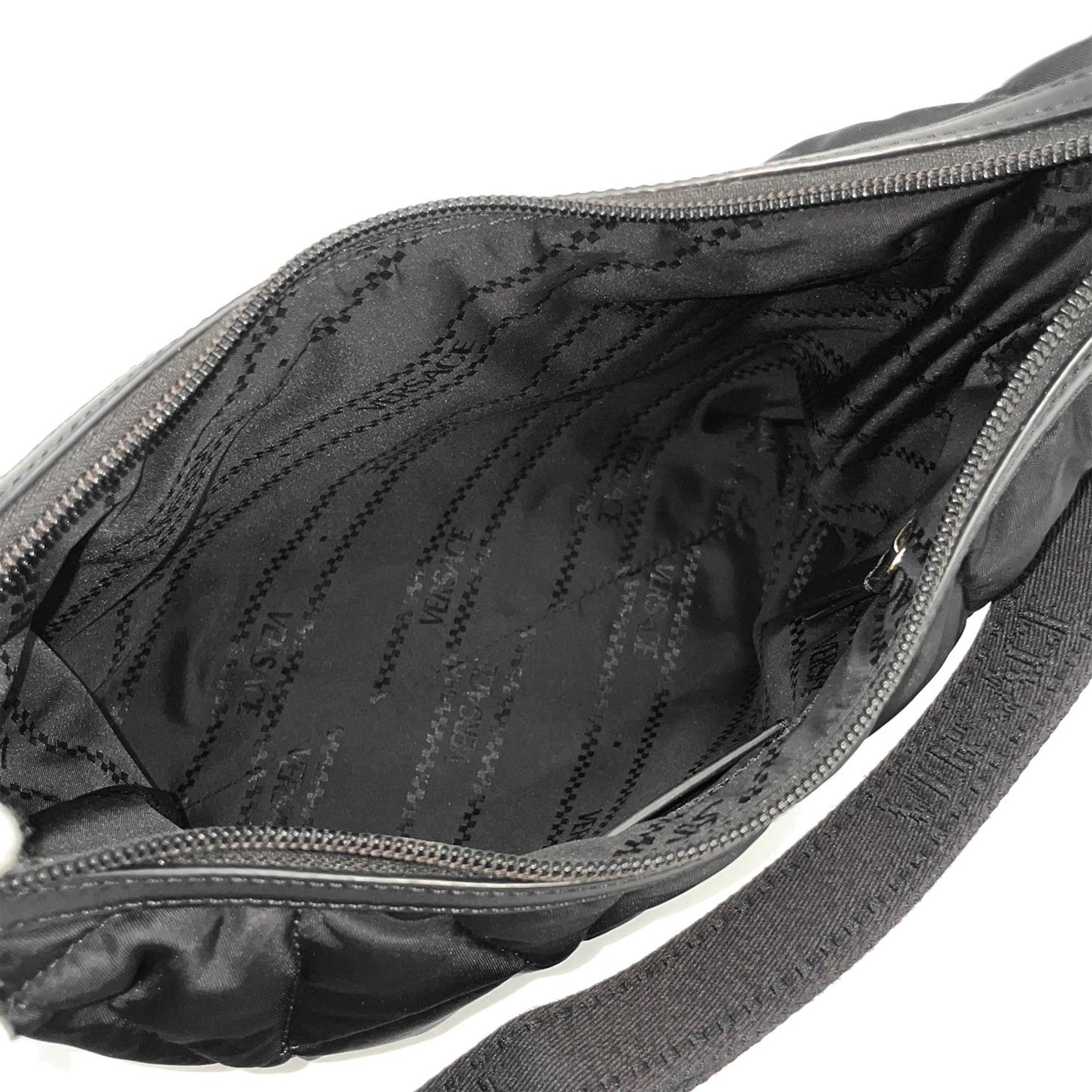 Versace Black Nylon Shoulder Bag (Pre-Owned)