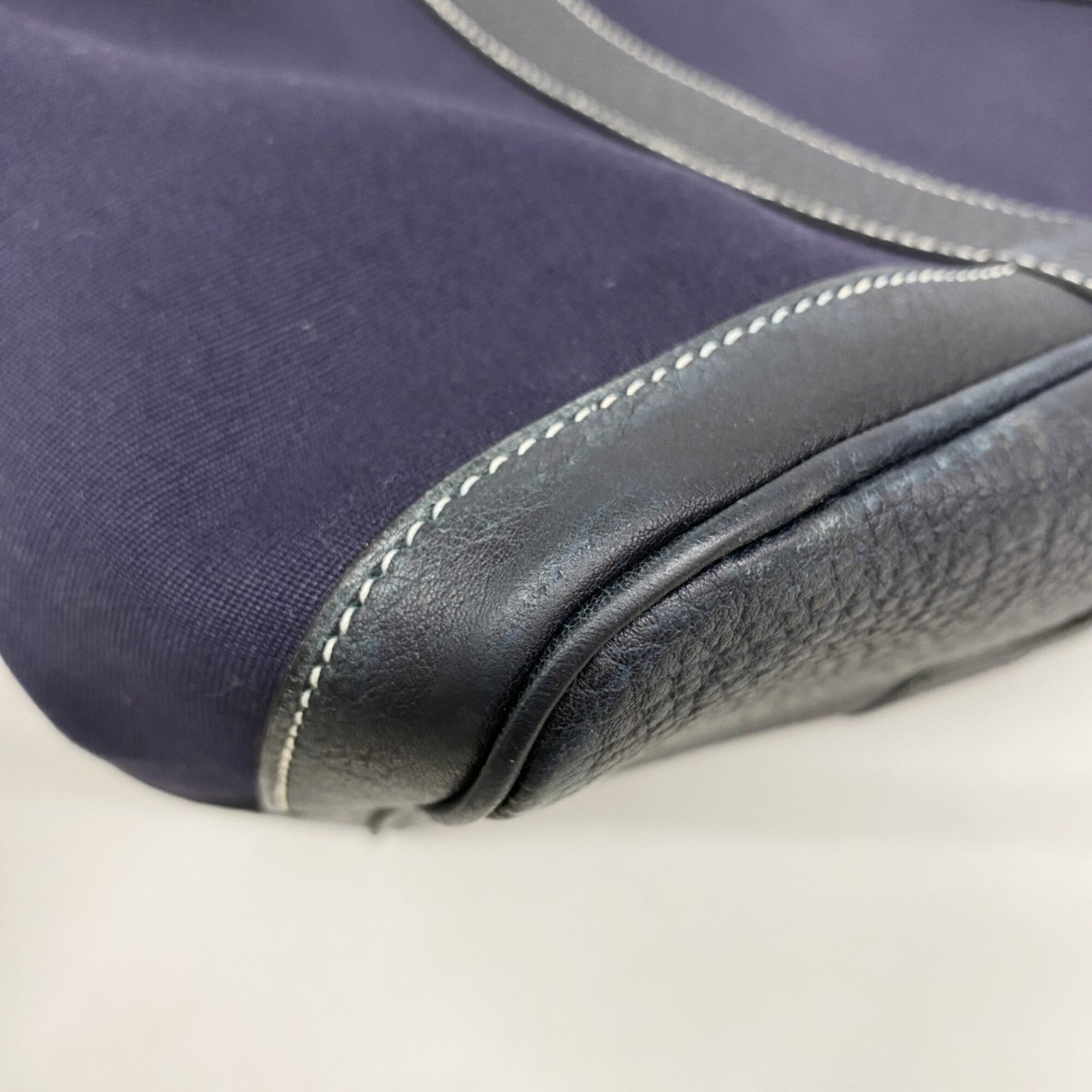 Hermes Navy Toile H Tote Bag (Pre-Owned)