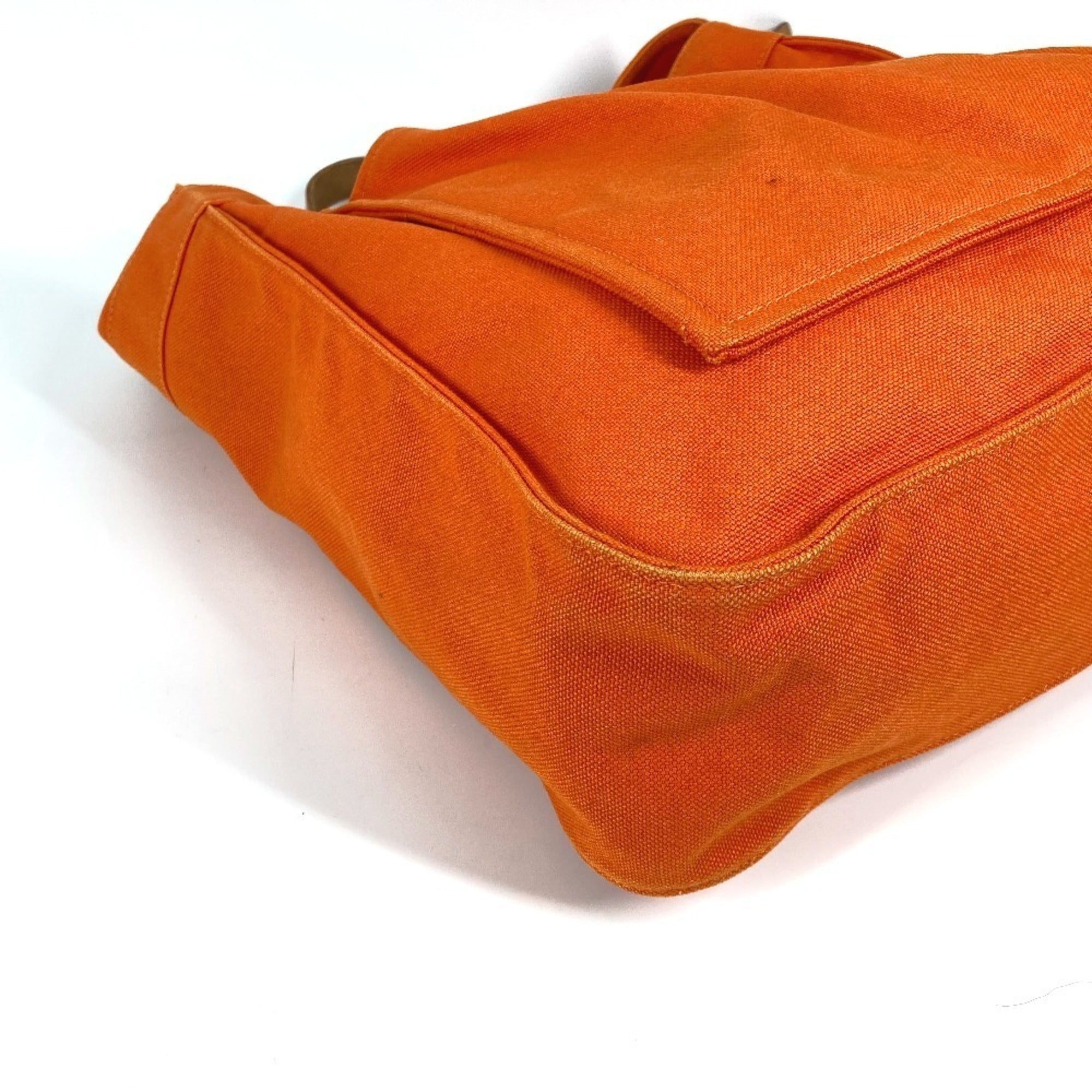 Hermes Marwari Orange Canvas Shoulder Bag (Pre-Owned)