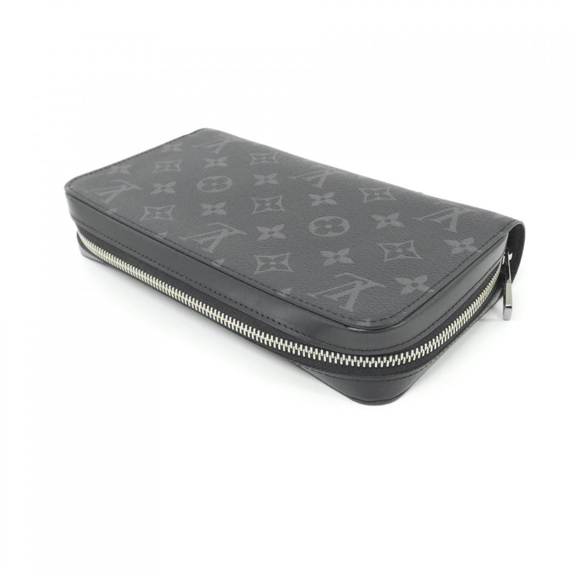 Louis Vuitton Monogram Eclipse Black Coated Canvas Long Wallet (Bi-Fold) (Pre-Owned)