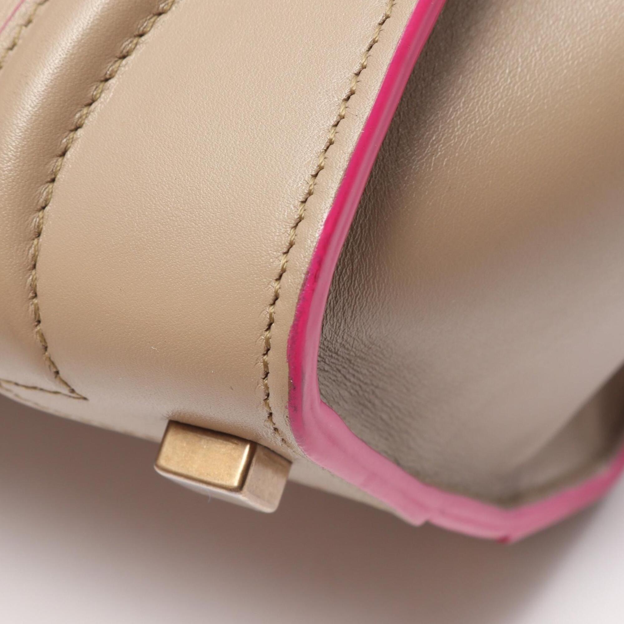 Celine Beige Leather Handbag Tote Bag (Pre-Owned)