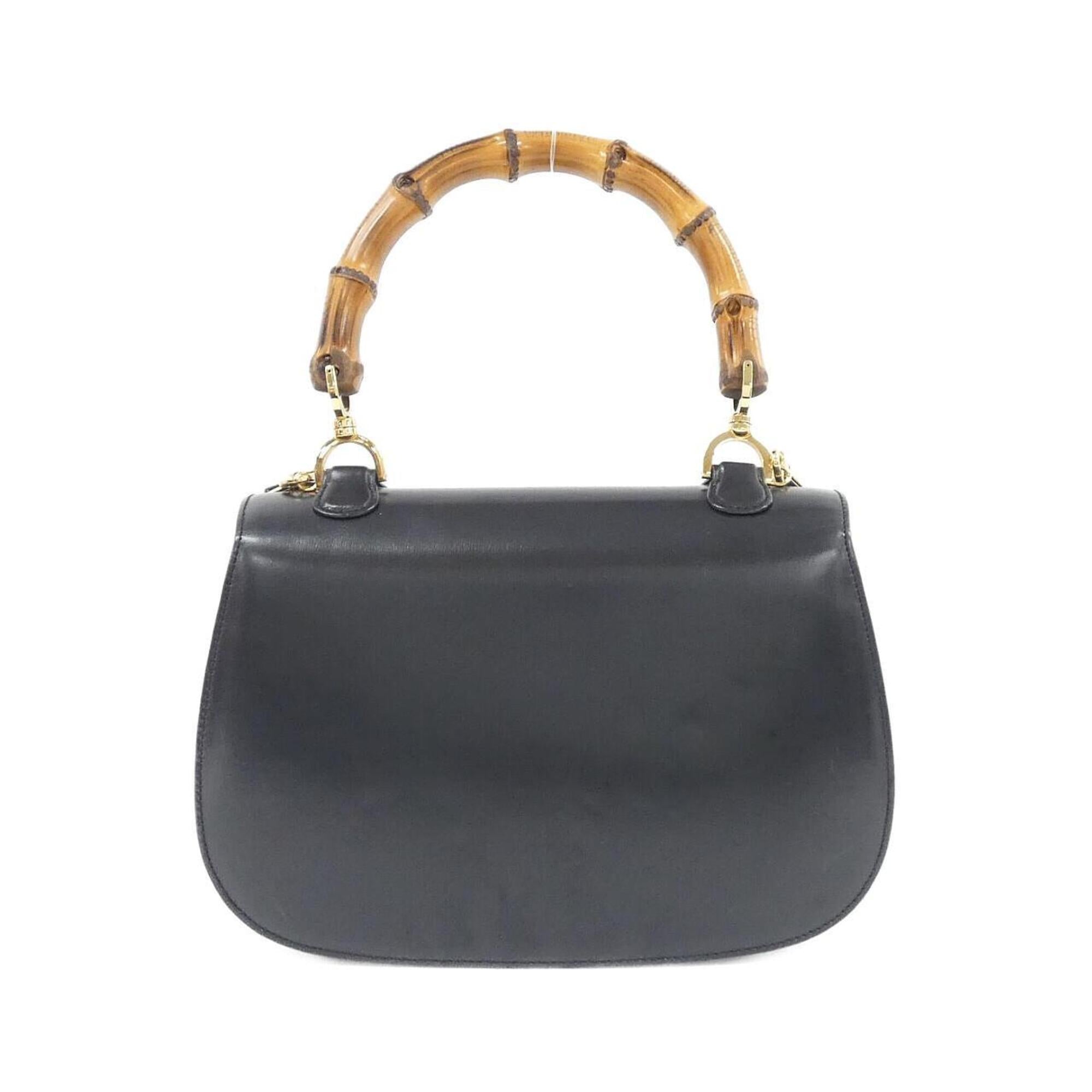 Gucci Black Leather Handbag (Pre-Owned)