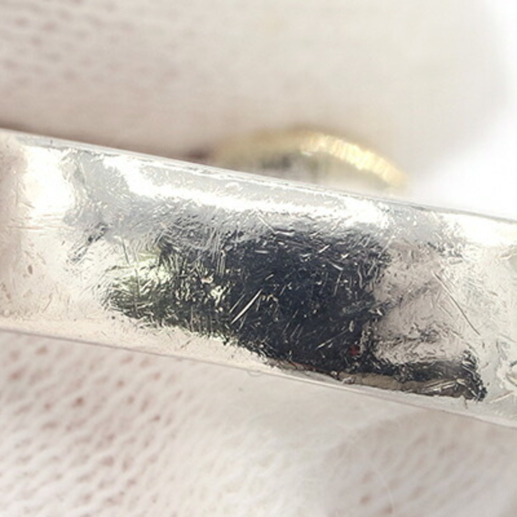 Tiffany Yellow Gold (18K) Sterling Silver 925 Band Ring (Pre-Owned)