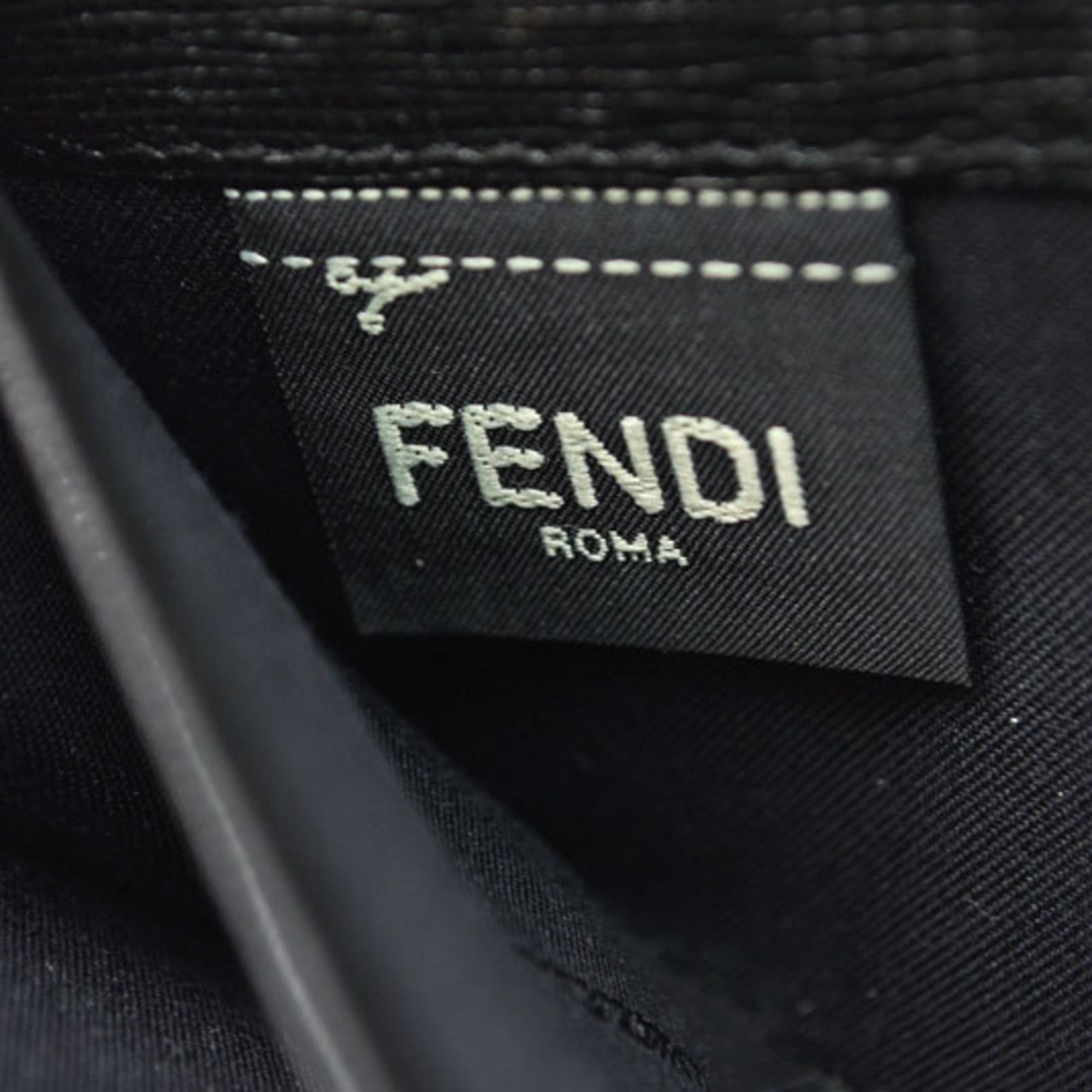 Fendi Black Leather Long Wallet (Bi-Fold) (Pre-Owned)