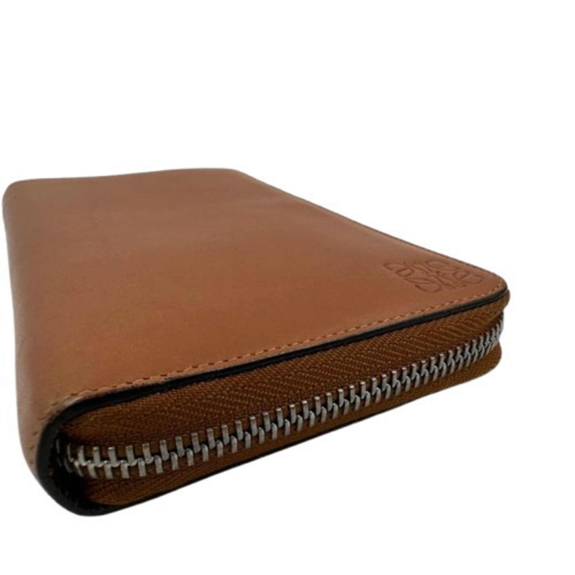Loewe Brown Leather Long Wallet (Bi-Fold) (Pre-Owned)