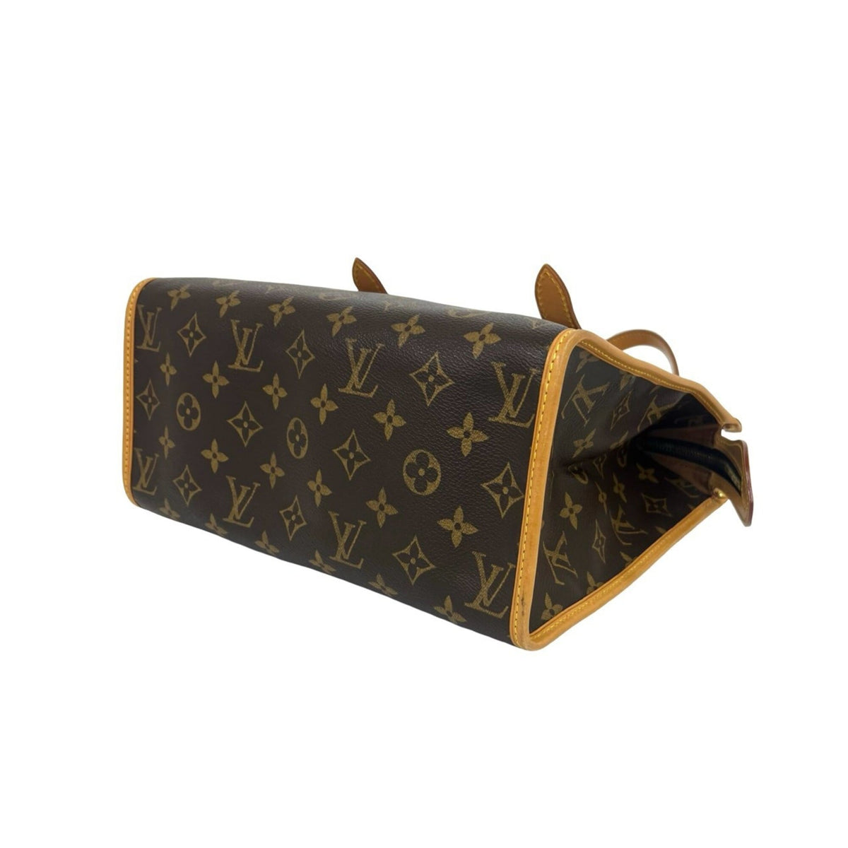 Louis Vuitton Brown Leather Pvc Shoulder Bag Tote Bag (Pre-Owned)