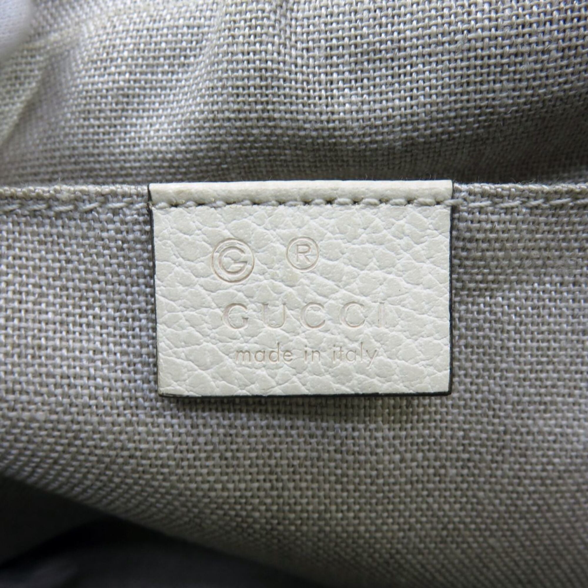 Gucci Beige Ivory Gg Canvas Shoulder Bag (Pre-Owned)