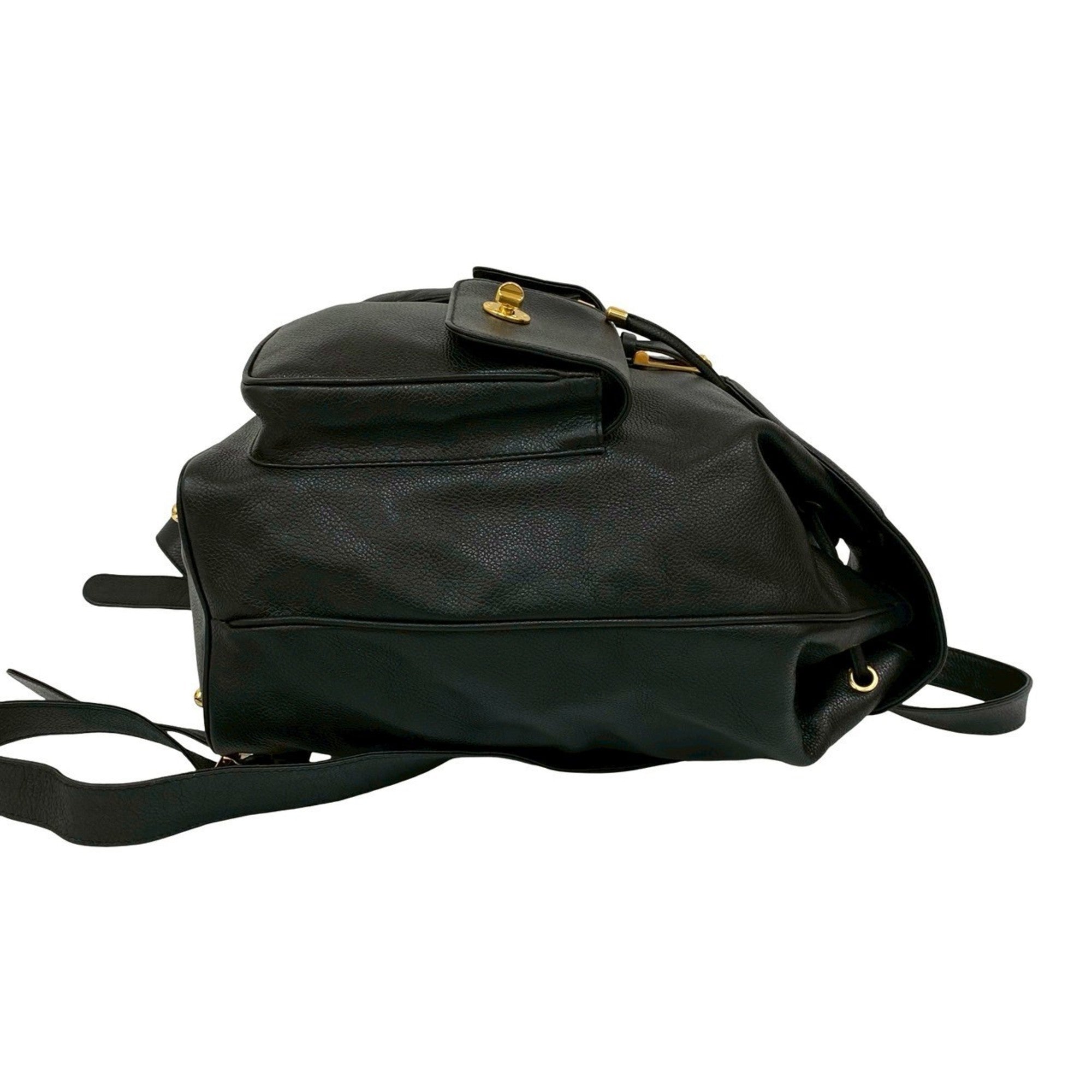 Tiffany Black Leather Backpack (Pre-Owned)