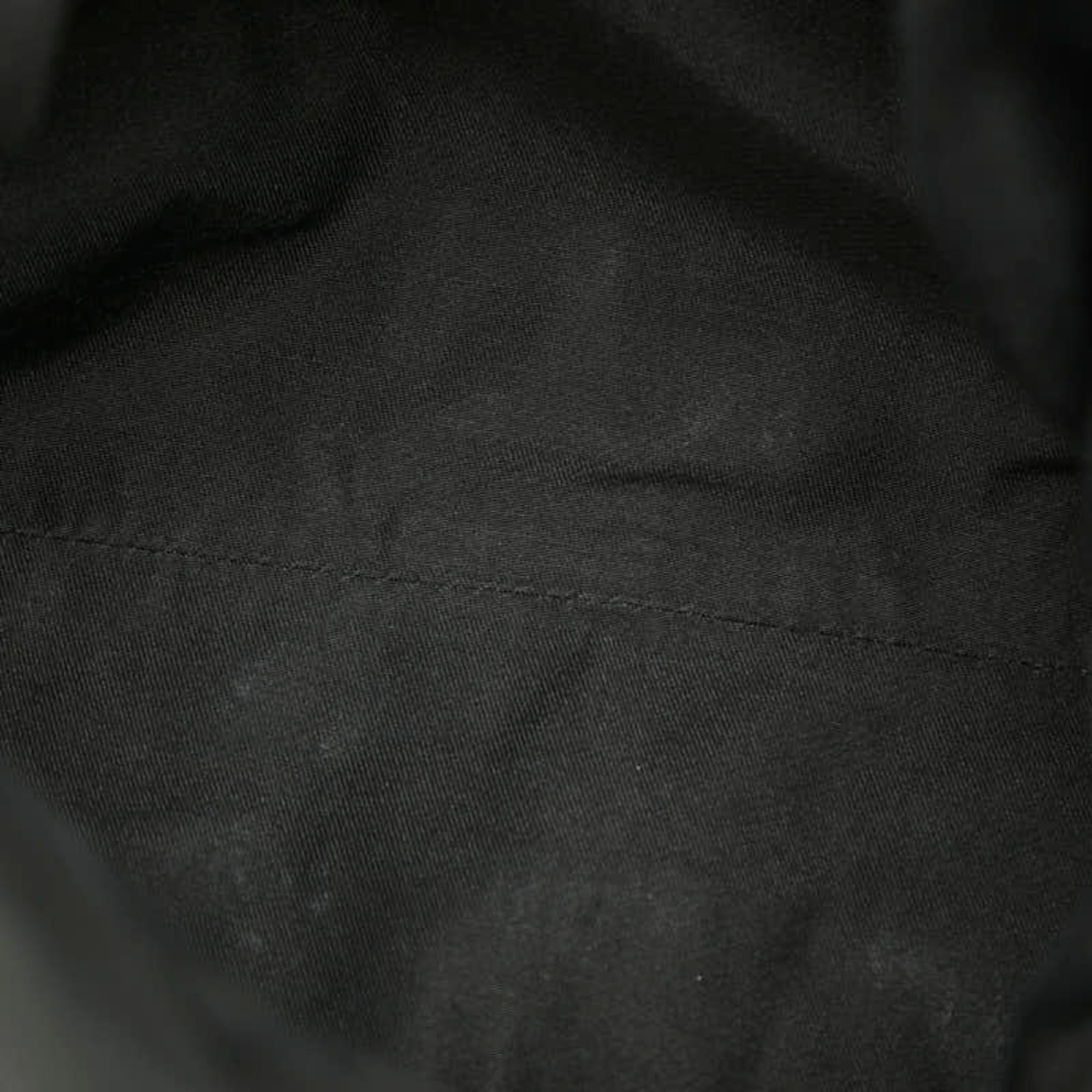 Gucci Black Leather Shoulder Bag Tote Bag (Pre-Owned)