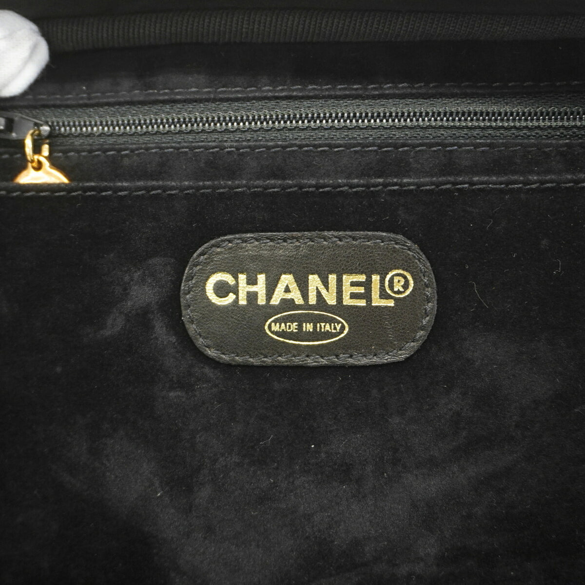 Chanel Black Patent Leather Vanity Bag (Pre-Owned)