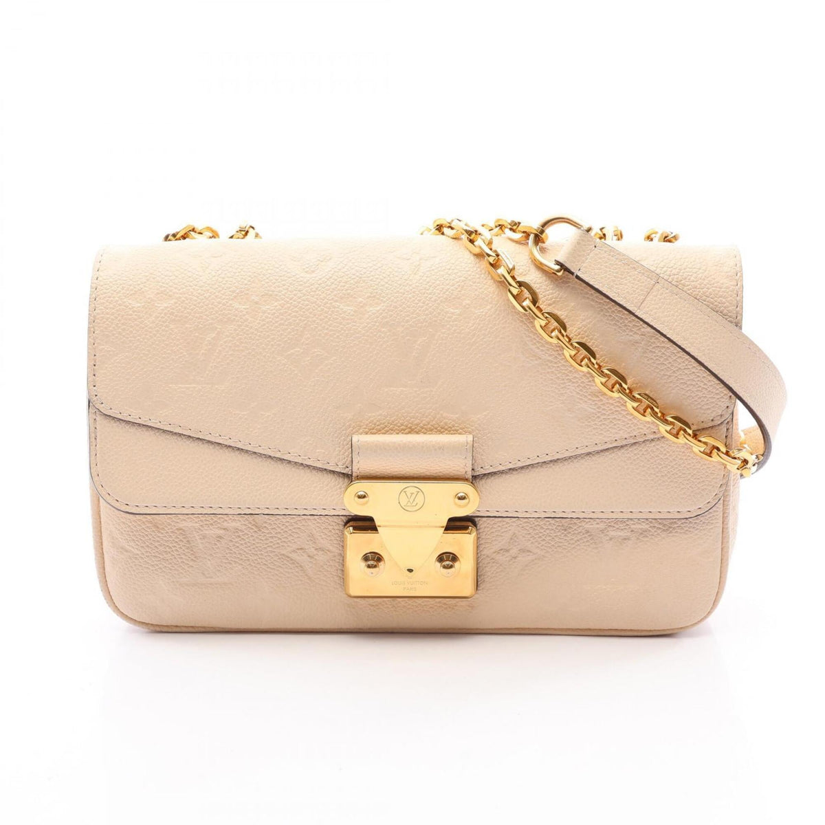 Louis Vuitton Beige Monogram Empreinte Leather Handbag Shoulder Bag (Pre-Owned)