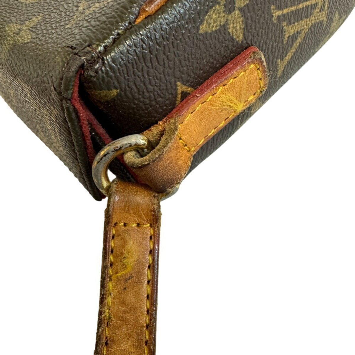 Louis Vuitton Brown Leather Handbag Pouch (Pre-Owned)