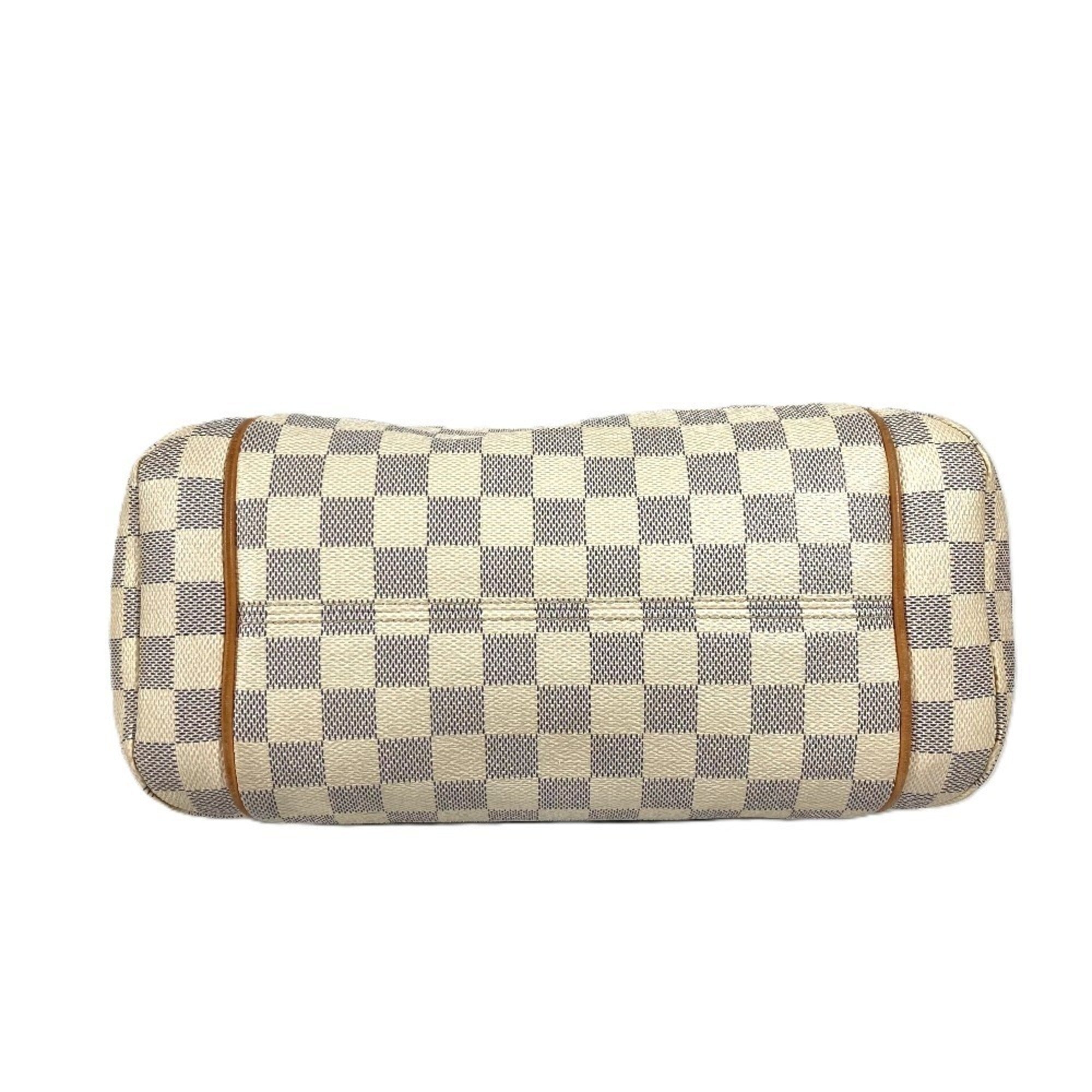 Louis Vuitton White Damier Azur Shoulder Bag Tote Bag (Pre-Owned)