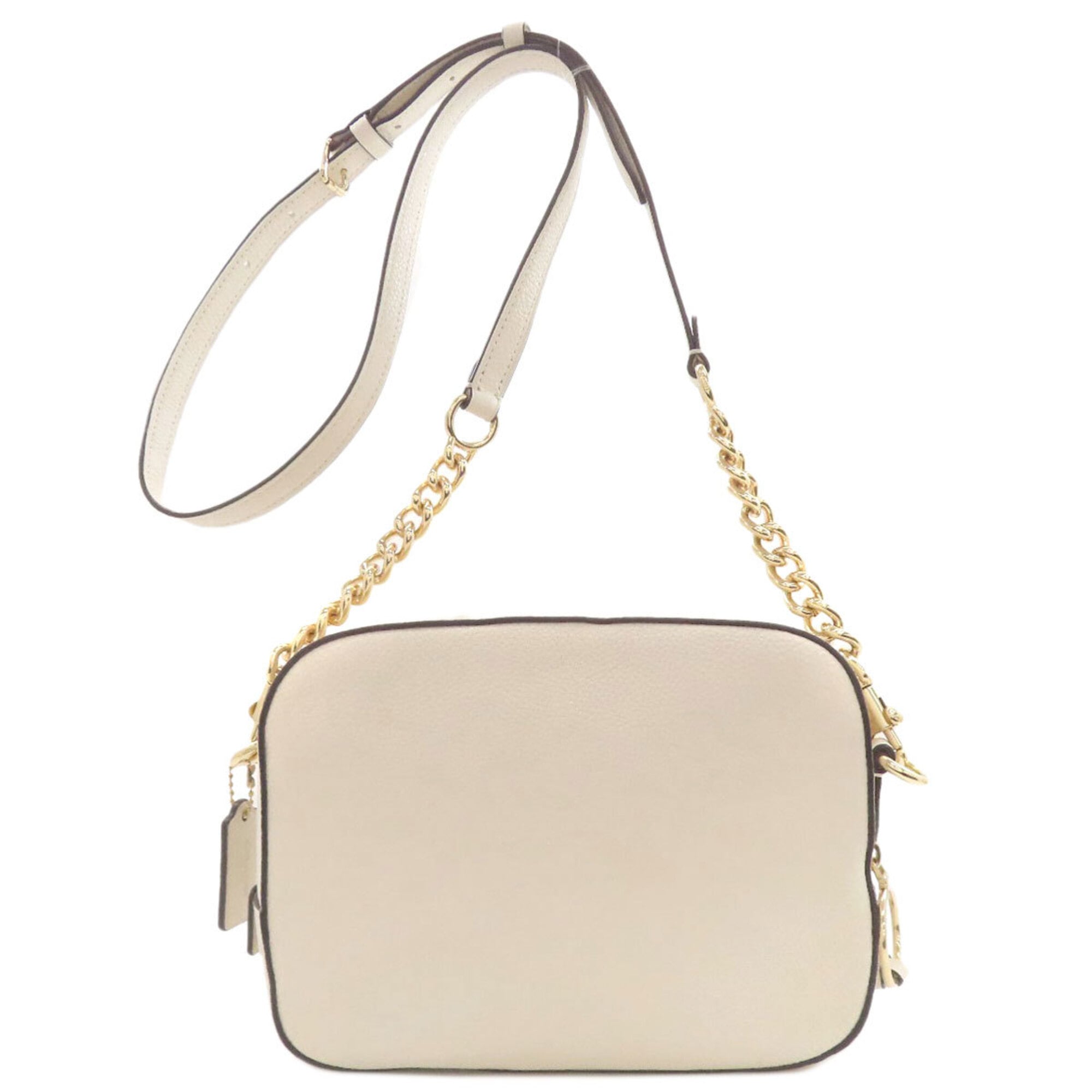 Coach White Leather Shoulder Bag (Pre-Owned)
